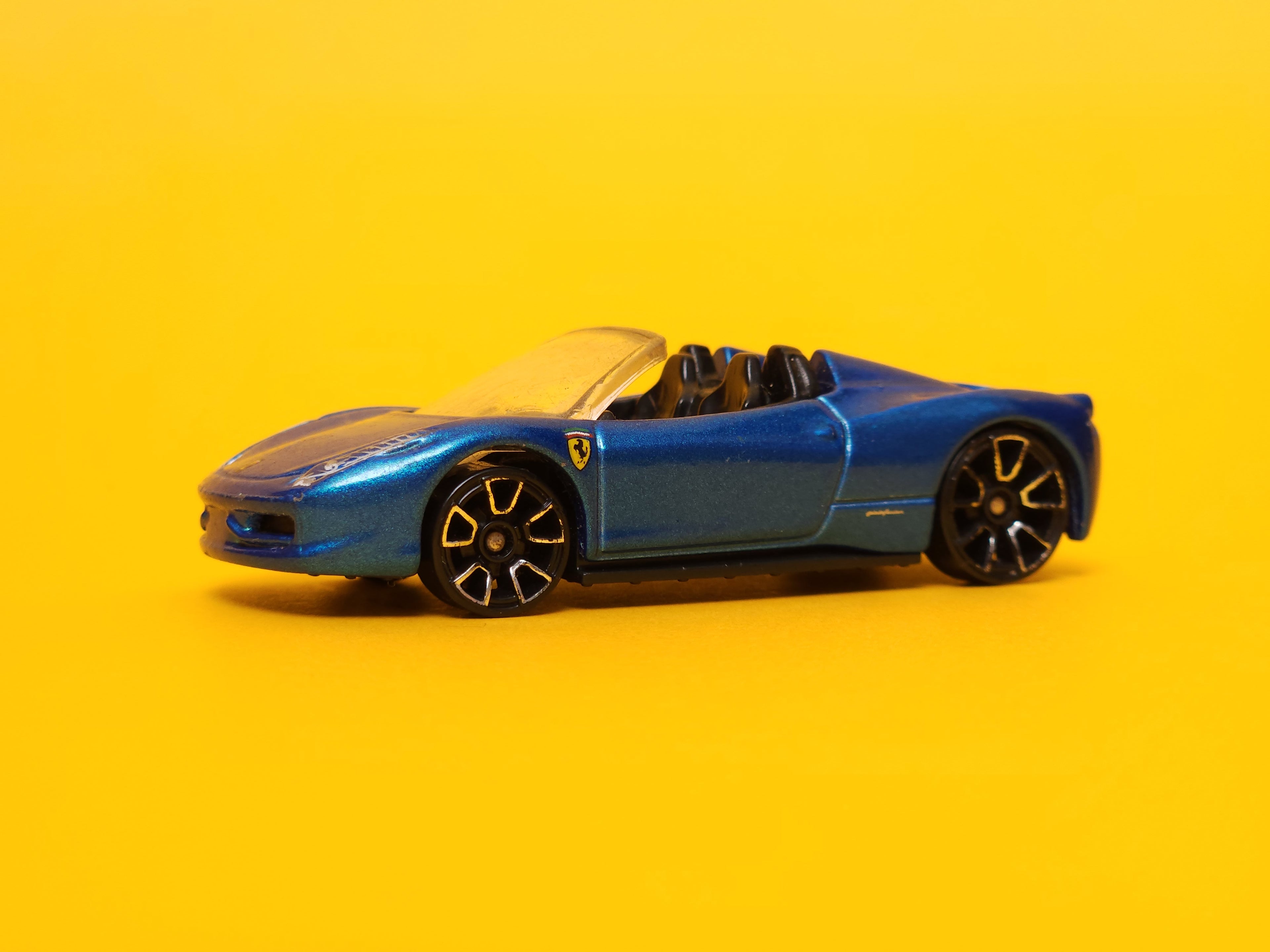 Ferrari 458 Spider: Metalflake Blue – 2013 Mattel Hot Wheels Basic
