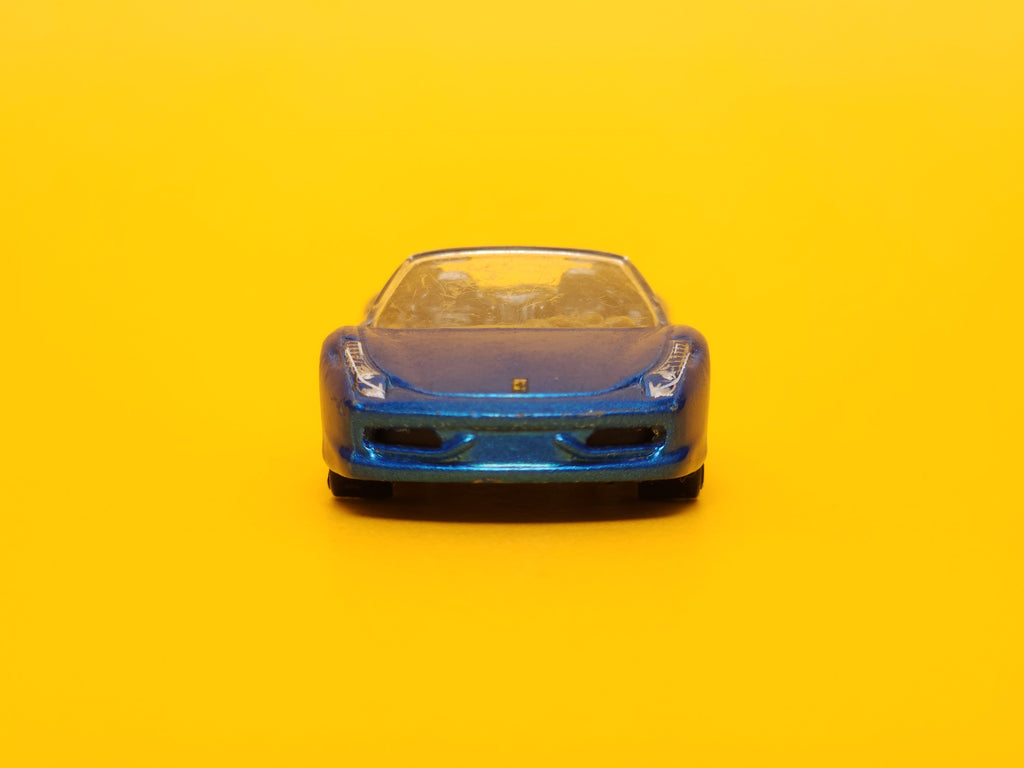 Ferrari 458 Spider: Metalflake Blue – 2013 Mattel Hot Wheels Basic