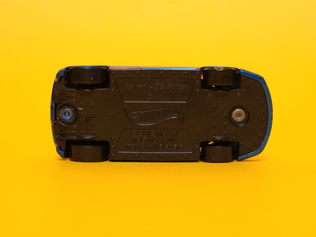 Ferrari 458 Spider: Metalflake Blue – 2013 Mattel Hot Wheels Basic