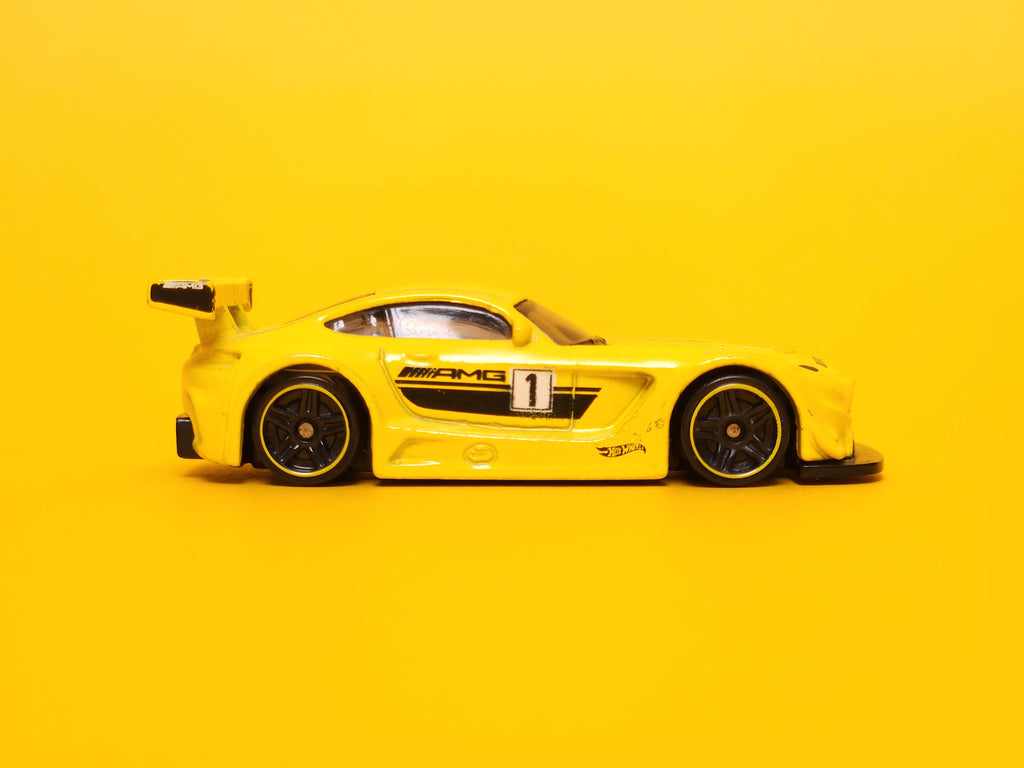 '16 Mercedes-AMG GT3: Yellow – 2019 Mattel Hot Wheels Basic