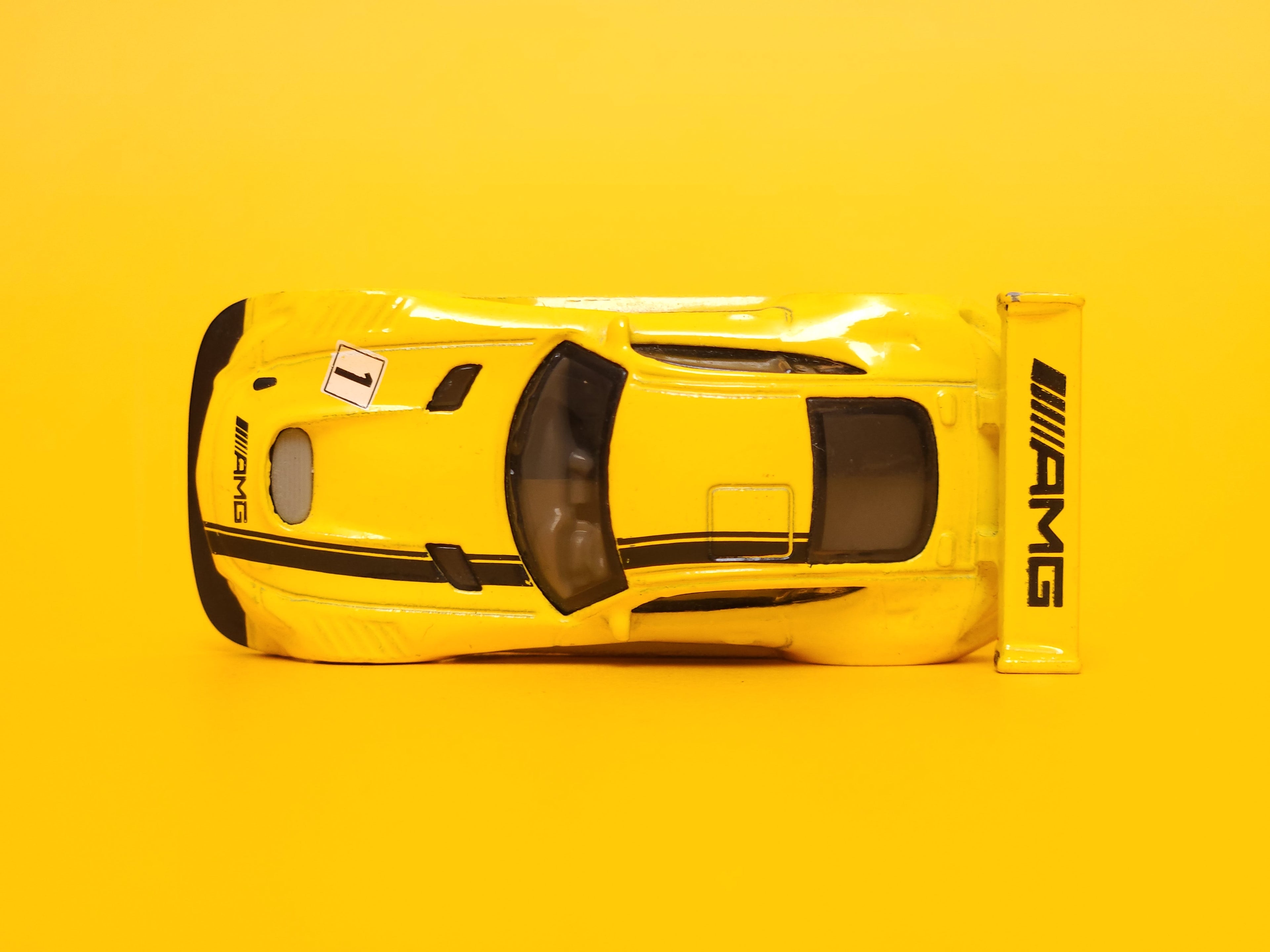 '16 Mercedes-AMG GT3: Yellow – 2019 Mattel Hot Wheels Basic
