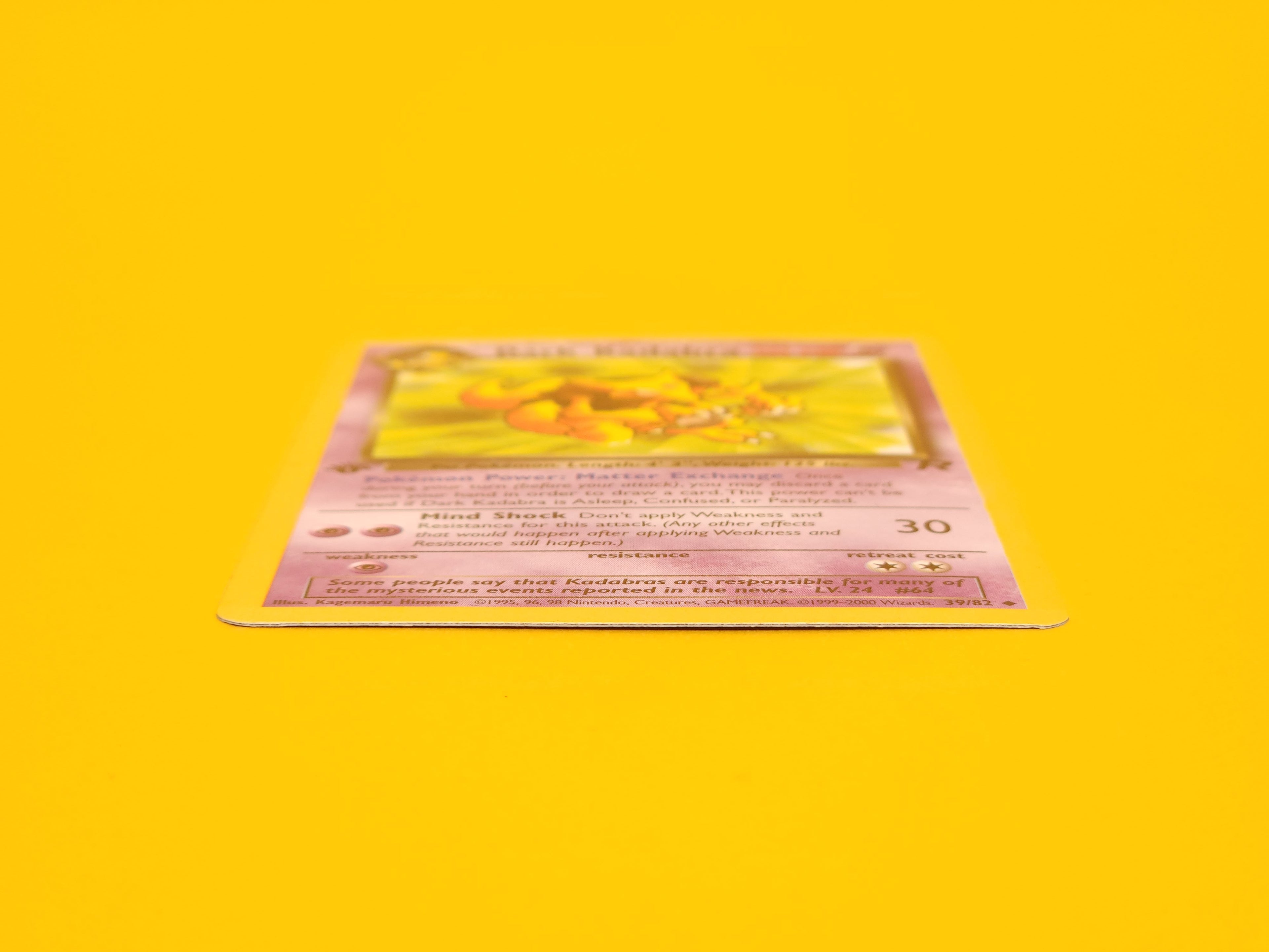 Dark Kadabra: 039/082 – 2000 Pokémon Uncommon 1st Edition