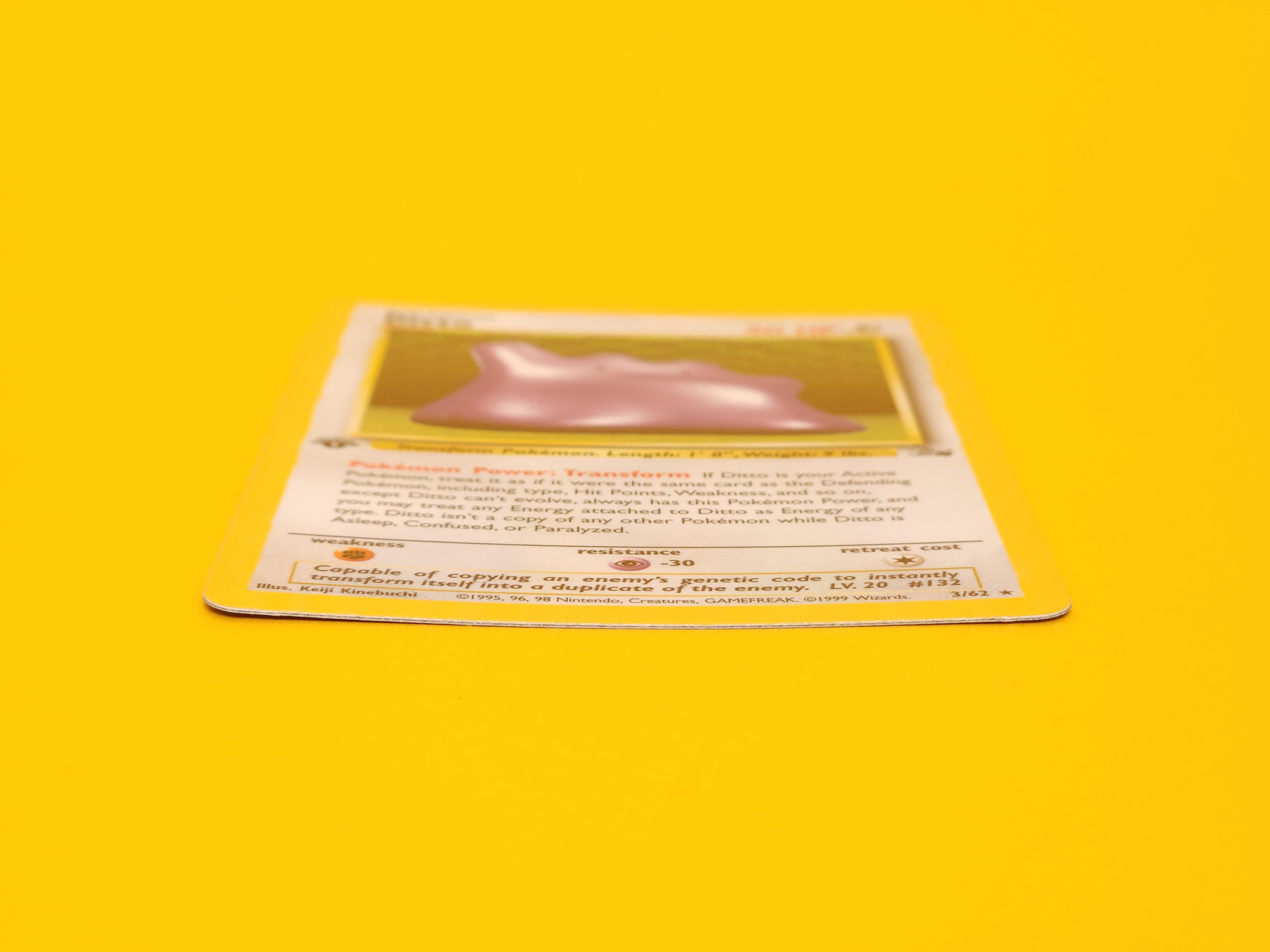 Ditto: 3/62 – 1999 Pokémon Rare 1st Edition Holofoil