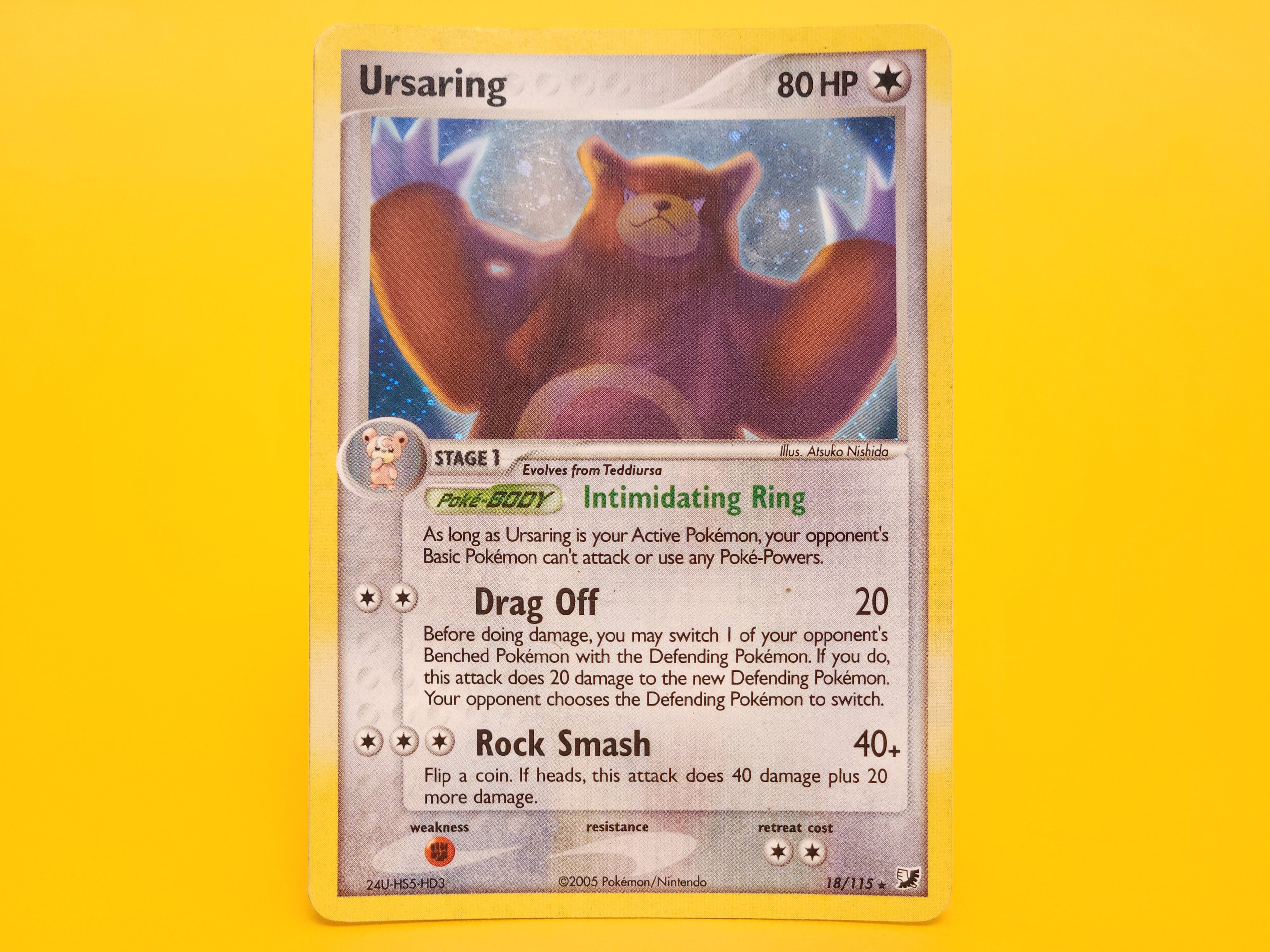 Ursaring: 18/115 – 2005 Pokémon Rare Holofoil