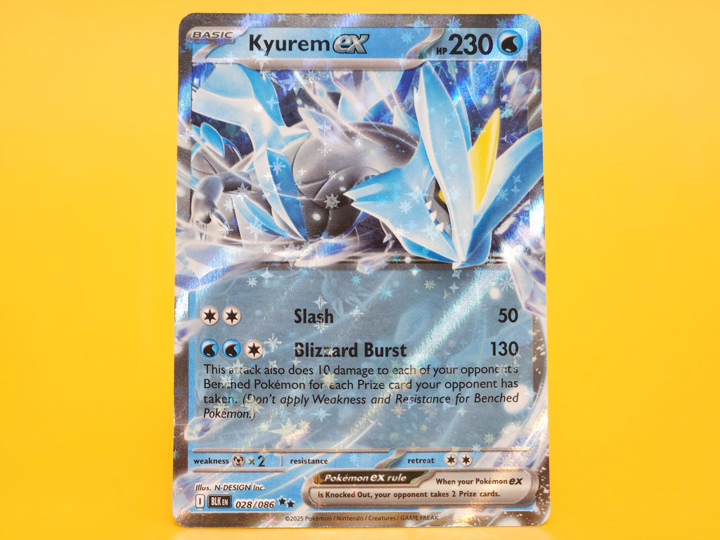 Kyurem ex: 028/086 – 2025 Pokémon Double Rare Holofoil