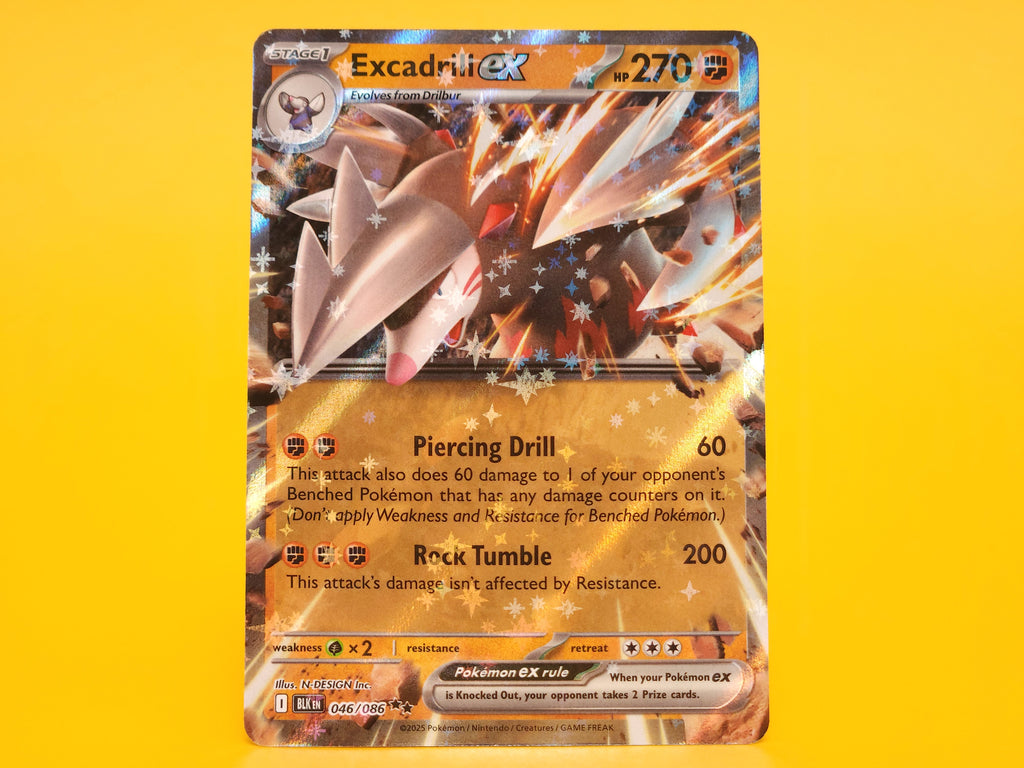 Excadrill ex: 046/086 – 2025 Pokémon Double Rare Holofoil