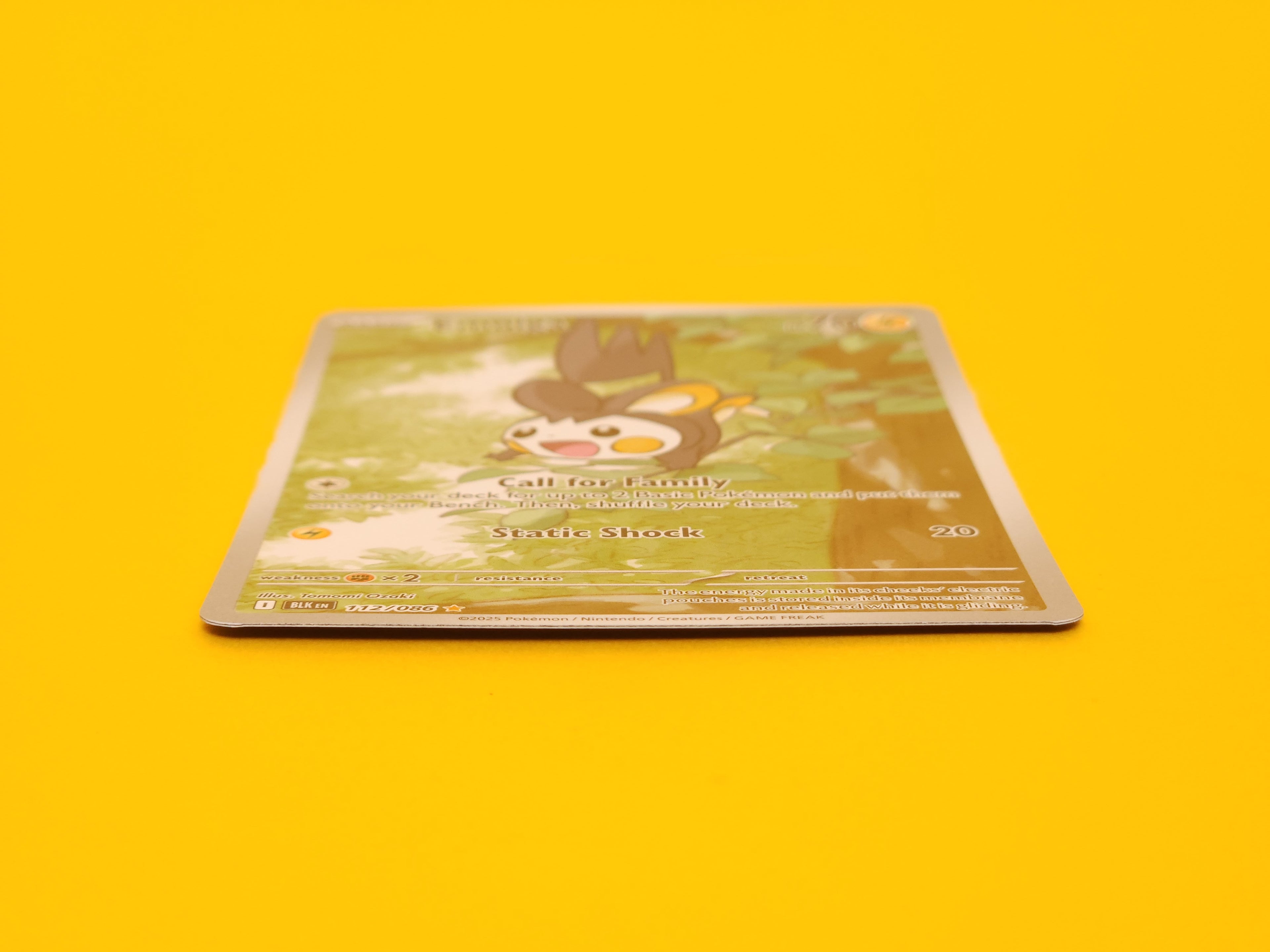 Emolga: 112/086 – 2025 Pokémon Illustration Rare Holofoil