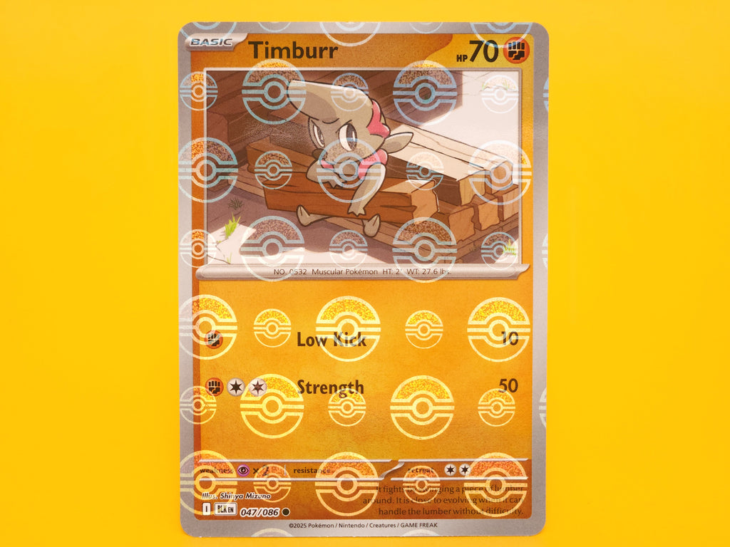 Timburr (Poke Ball Pattern): 047/086 – 2025 Pokémon Common Holofoil