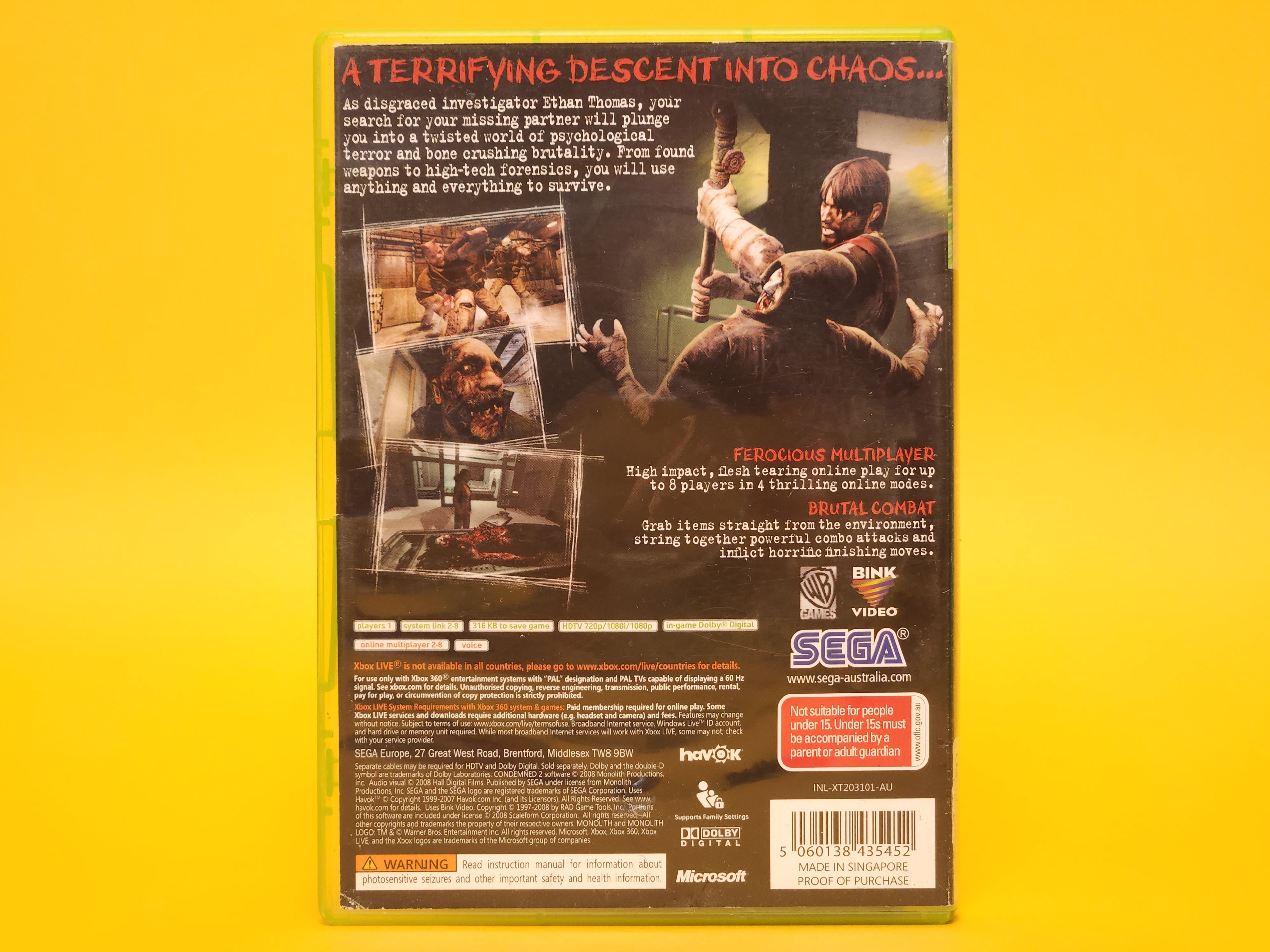 Condemned 2 – 2008 Xbox 360