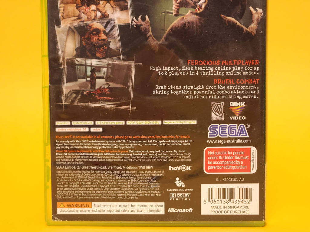 Condemned 2 – 2008 Xbox 360