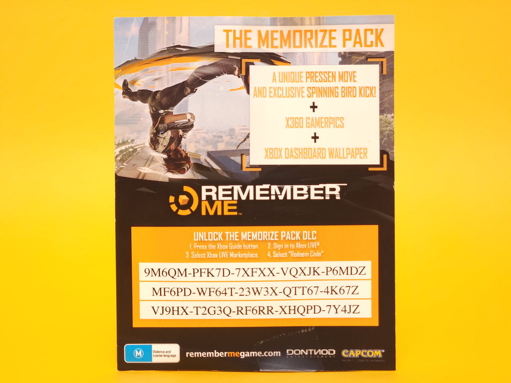 Remember Me – 2013 Xbox 360