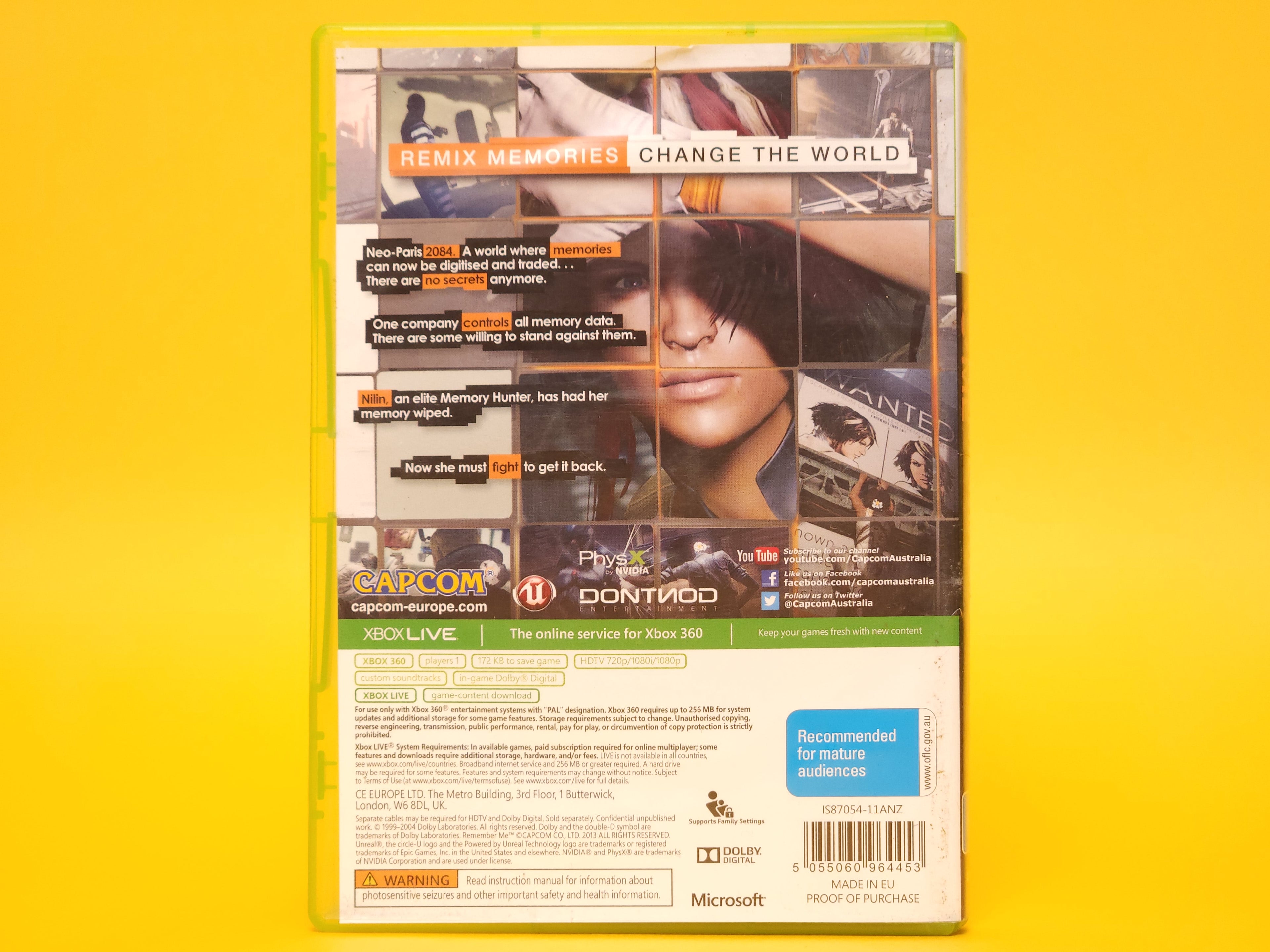 Remember Me – 2013 Xbox 360