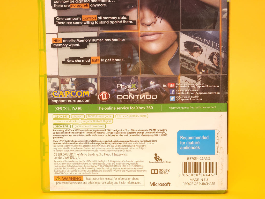 Remember Me – 2013 Xbox 360