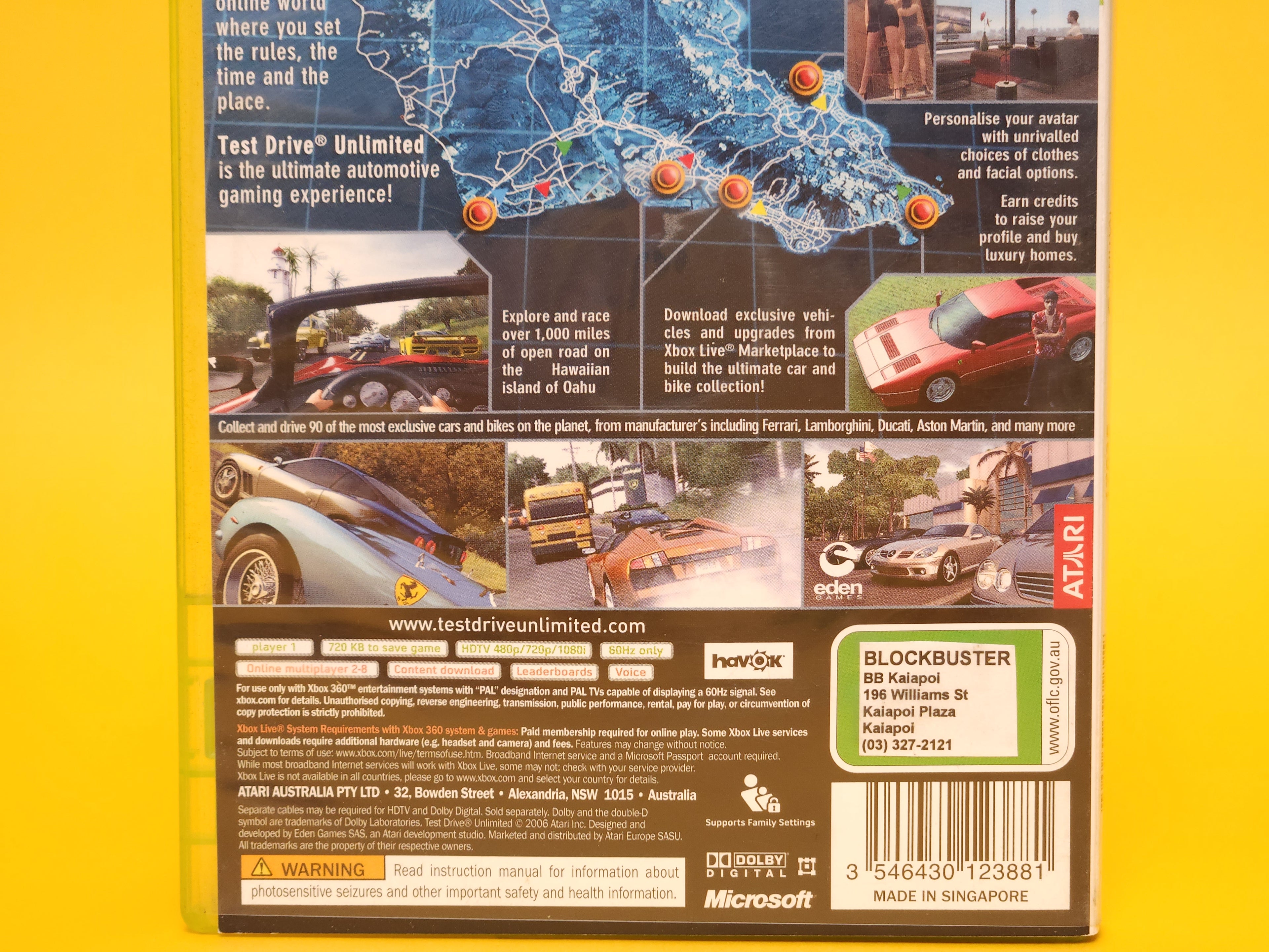 Test Drive Unlimited – 2006 Xbox 360