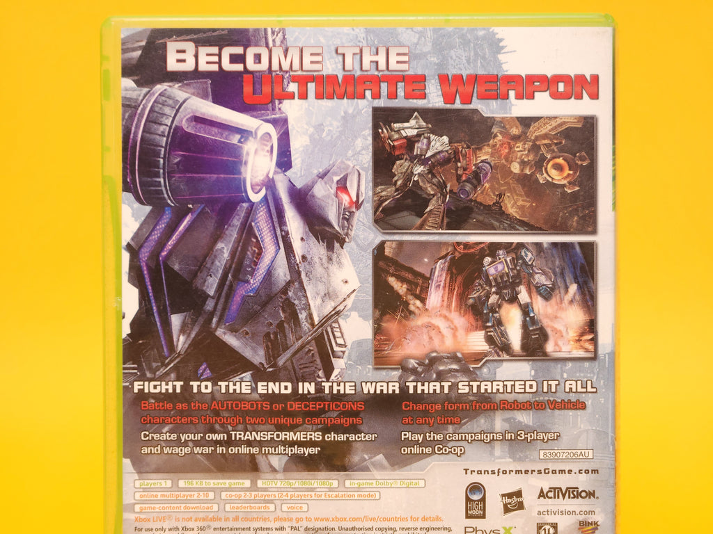 Transformers: War for Cybertron – 2010 Xbox 360