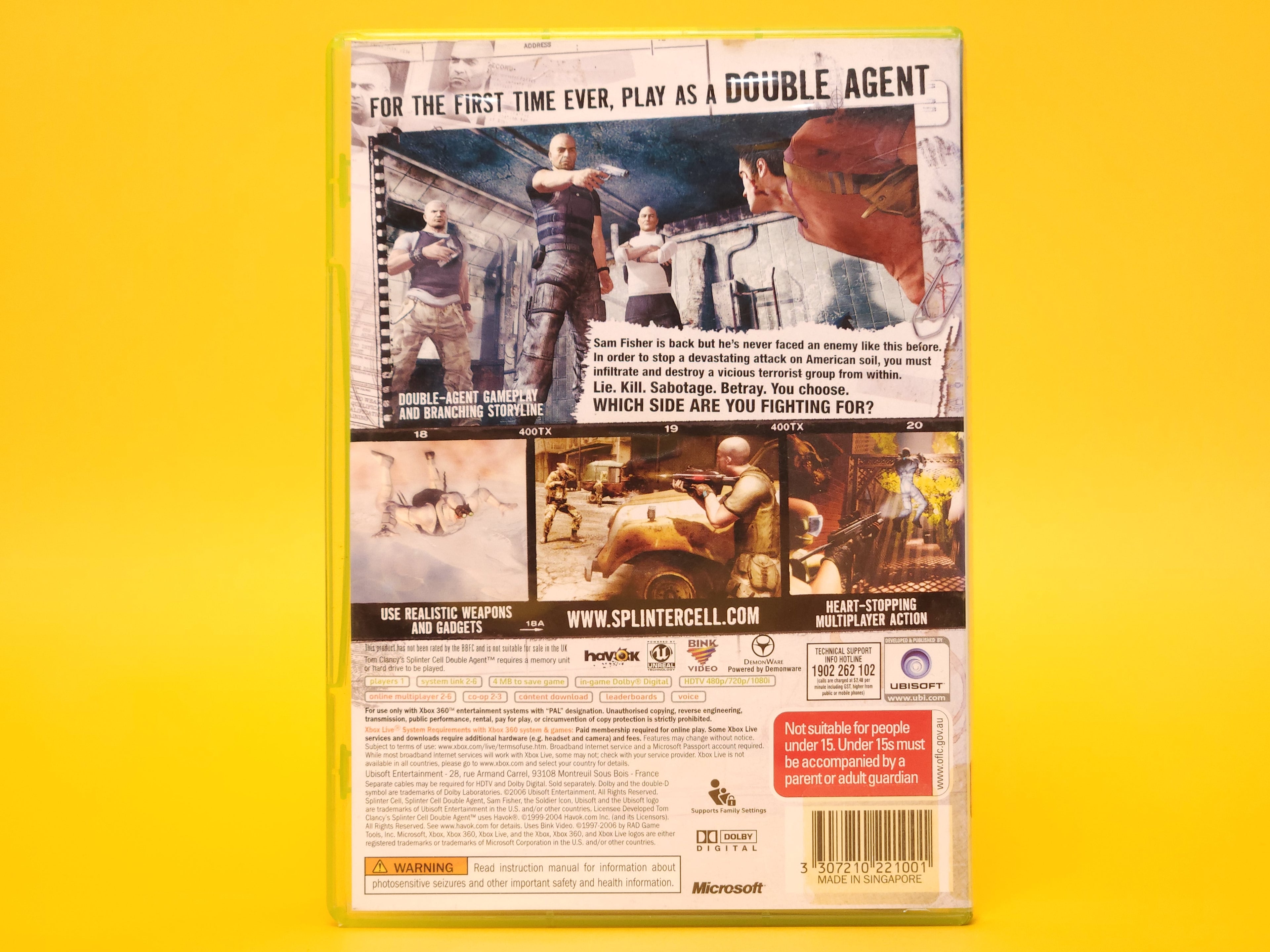 Tom Clancy's Splinter Cell: Double Agent – 2006 Xbox 360