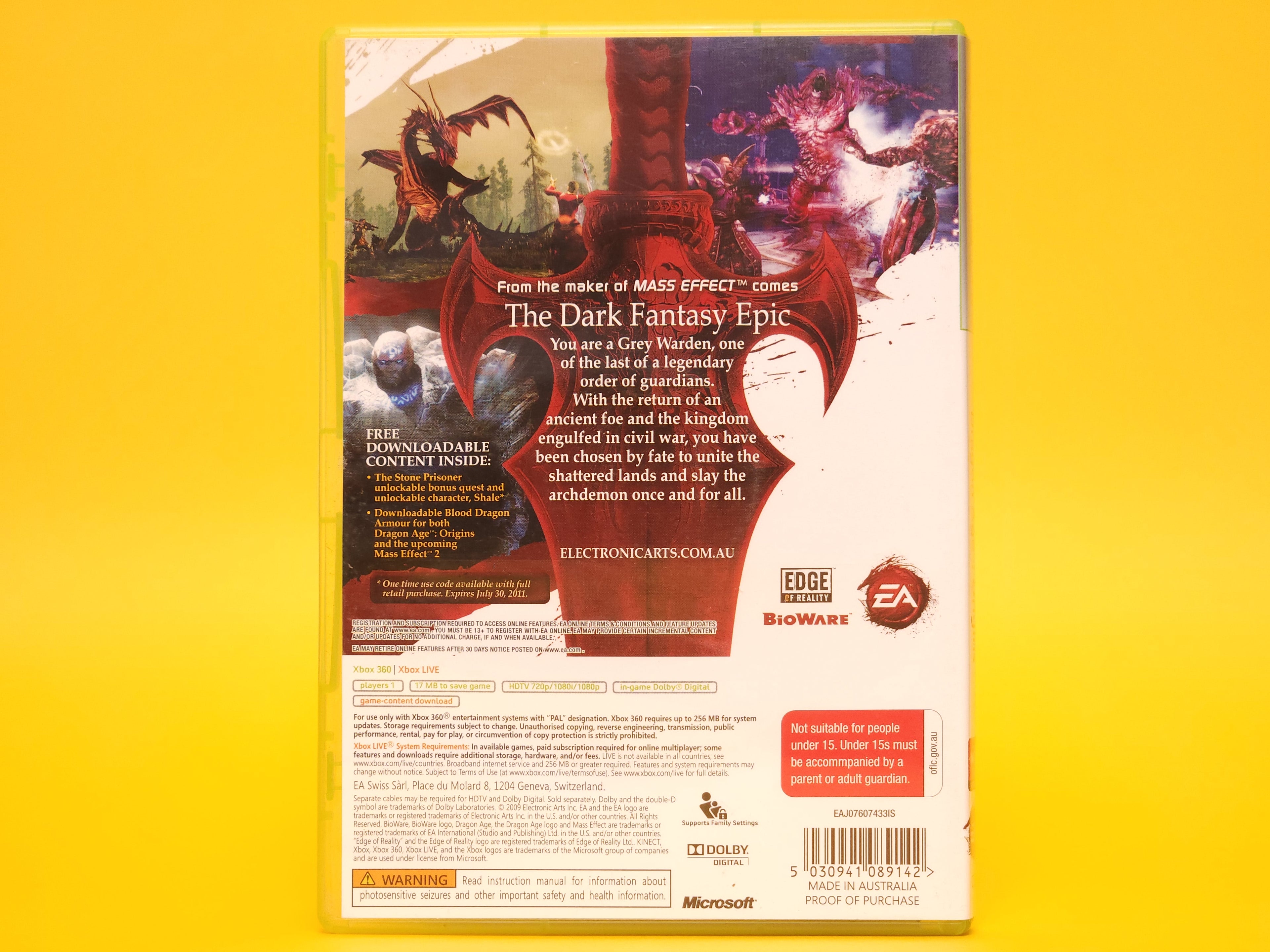 Dragon Age: Origins – 2009 Xbox 360 Classics