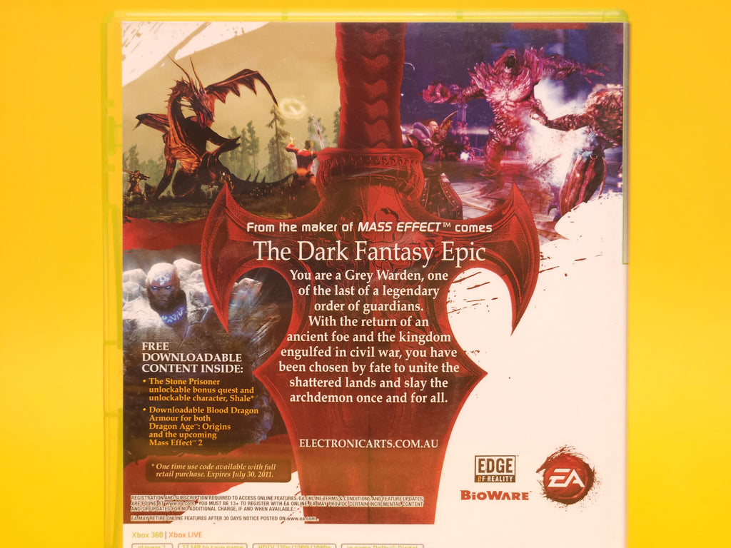 Dragon Age: Origins – 2009 Xbox 360 Classics