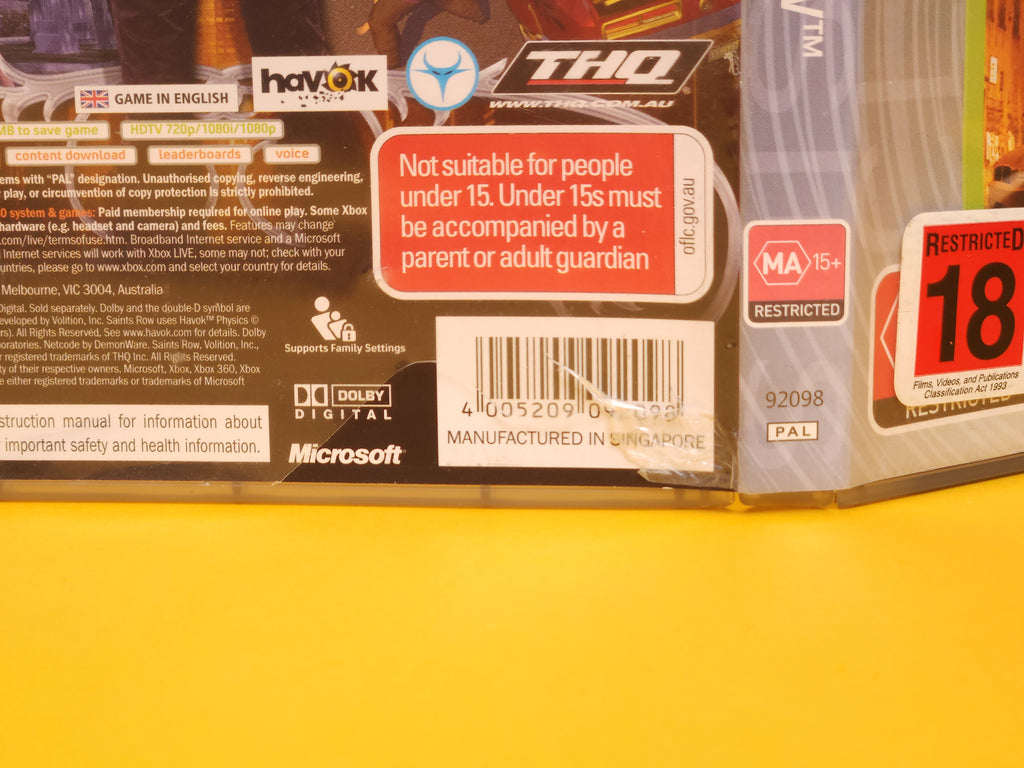 Saints Row – 2006 Xbox 360 Classics