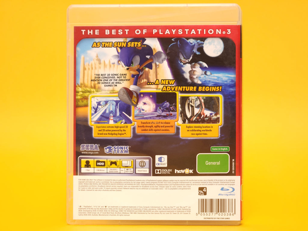 Sonic Unleashed – 2008 PlayStation 3 Essentials