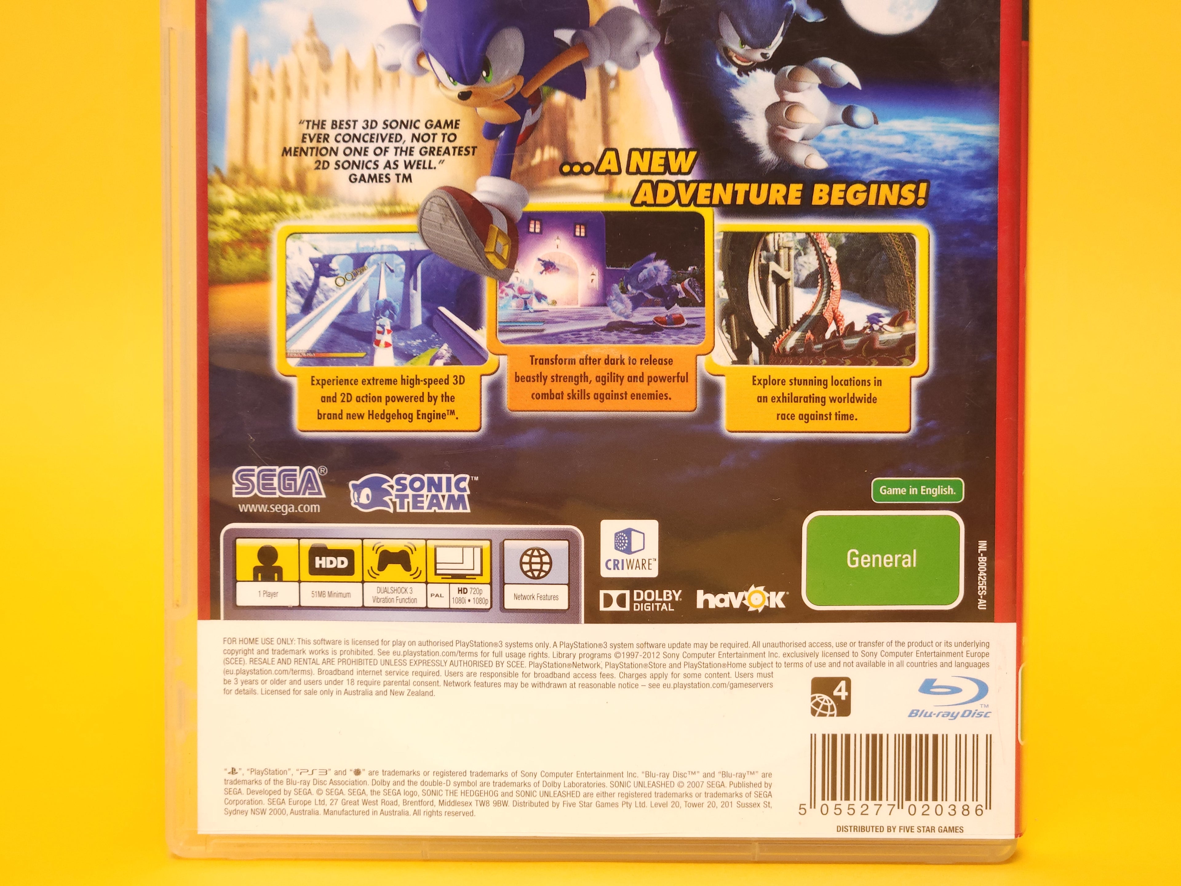 Sonic Unleashed – 2008 PlayStation 3 Essentials