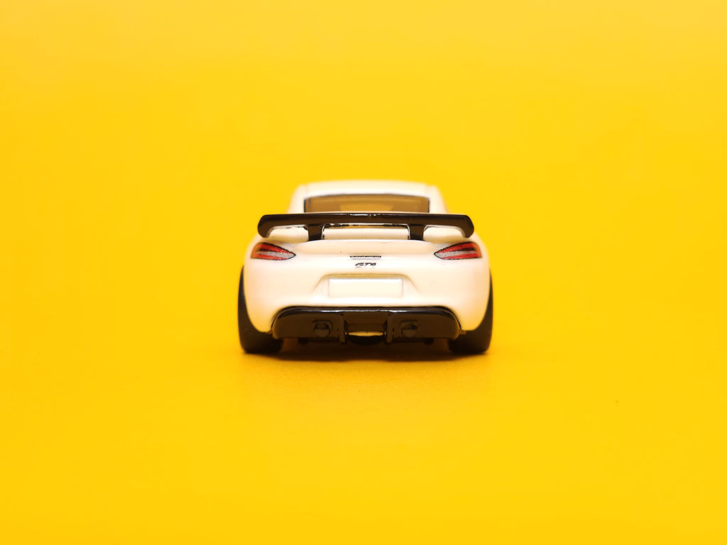 Porsche 718 Cayman GT4: Carrara White – 2023 Mattel Hot Wheels Premium 1st Edition