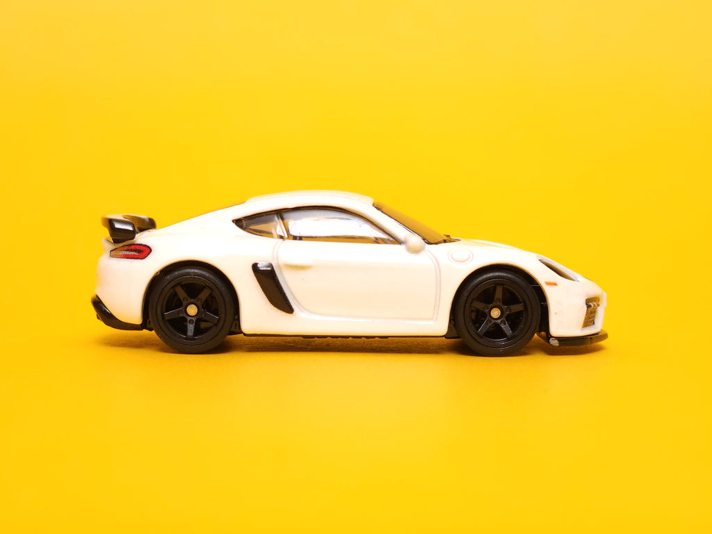 Porsche 718 Cayman GT4: Carrara White – 2023 Mattel Hot Wheels Premium 1st Edition