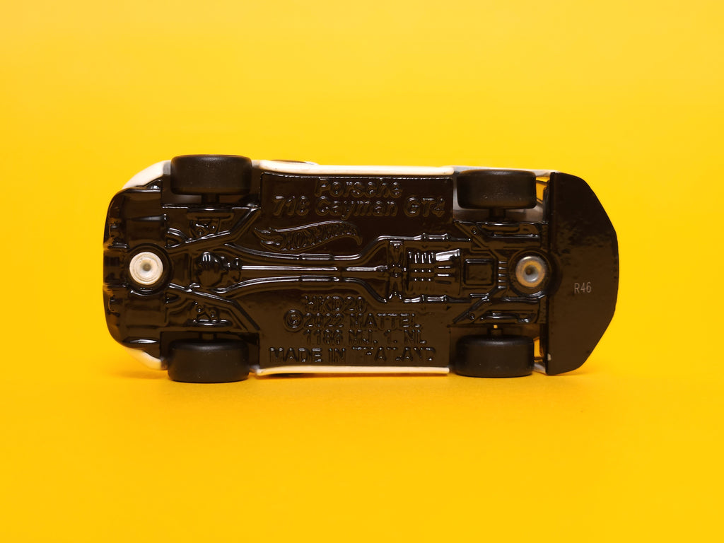 Porsche 718 Cayman GT4: Carrara White – 2023 Mattel Hot Wheels Premium 1st Edition