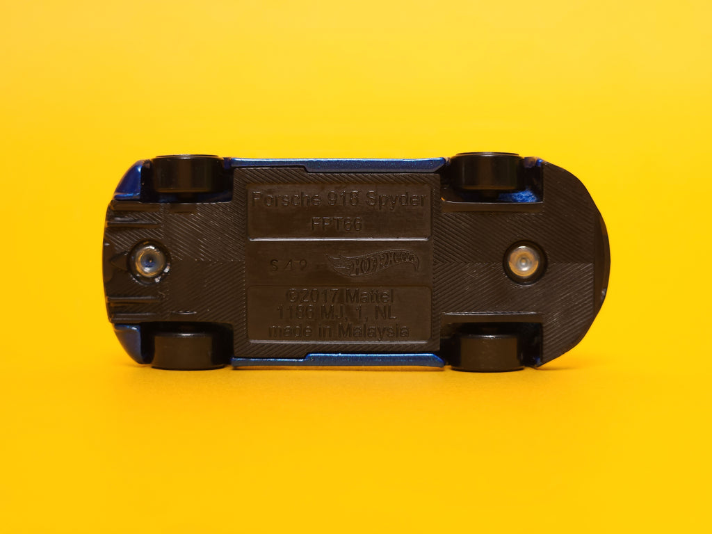 Porsche 918 Spyder: Metalflake Blue – 2024 Mattel Hot Wheels Basic