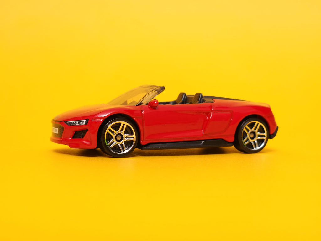 2019 Audi R8 Spyder: Red – 2020 Mattel Hot Wheels Basic 1st Edition