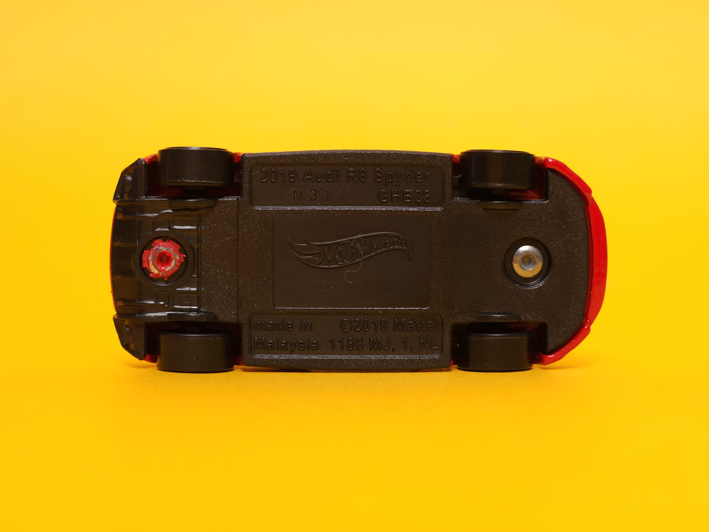 2019 Audi R8 Spyder: Red – 2020 Mattel Hot Wheels Basic 1st Edition