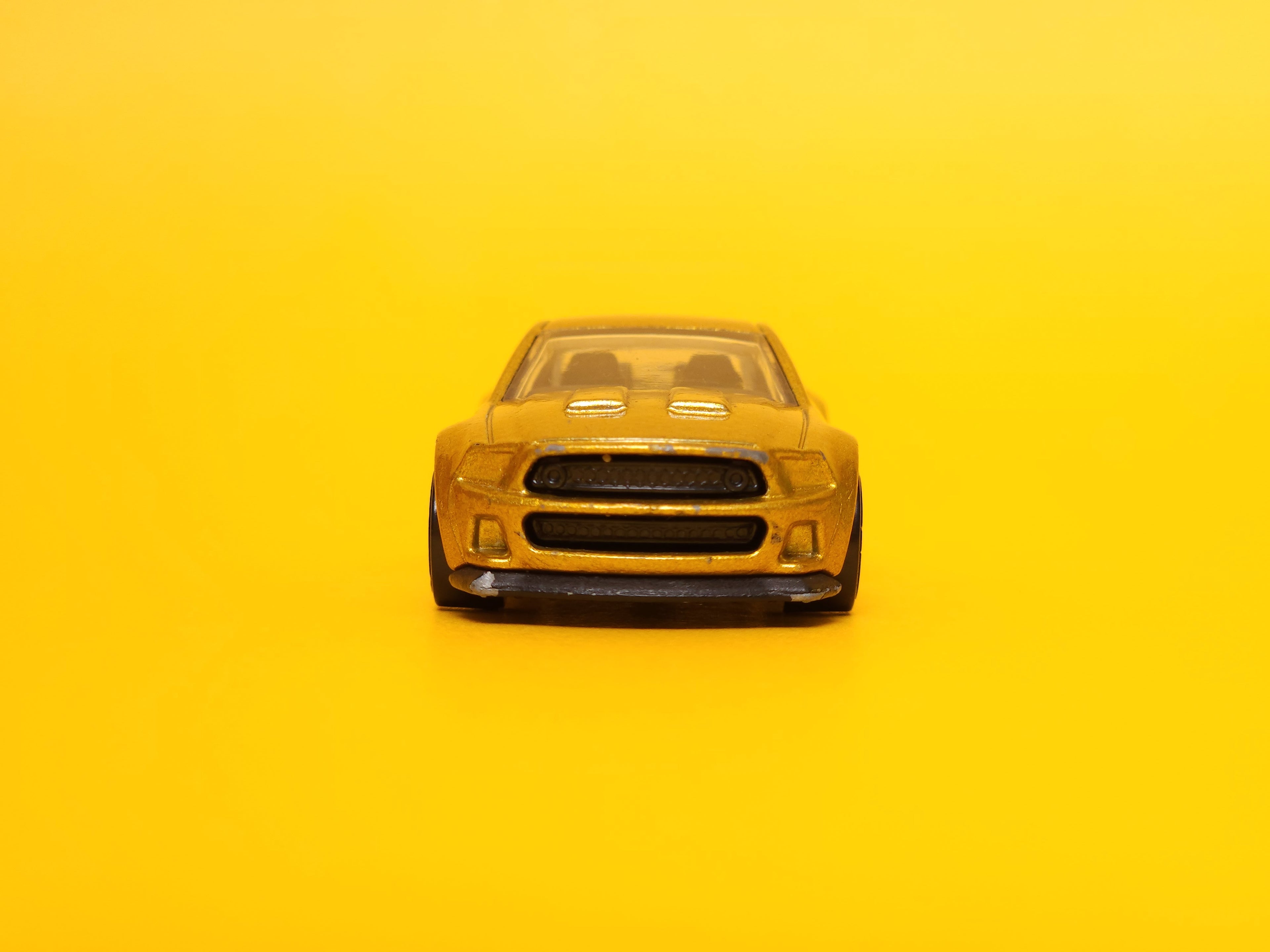 2014 Custom Mustang: Metalflake Gold – 2015 Mattel Hot Wheels Basic