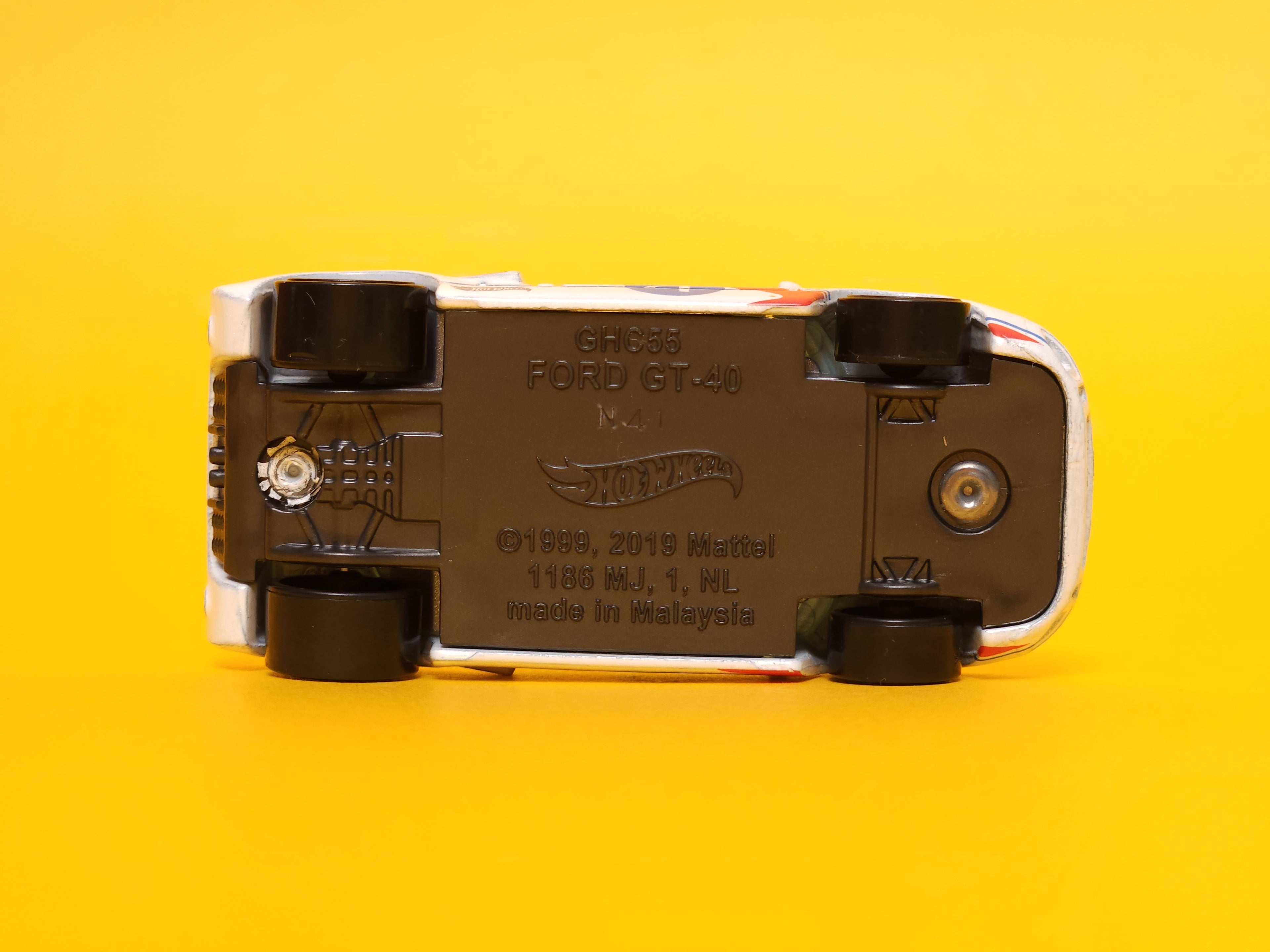 Ford GT-40: Gumball 3000 Pearl White – 2021 Mattel Hot Wheels Basic