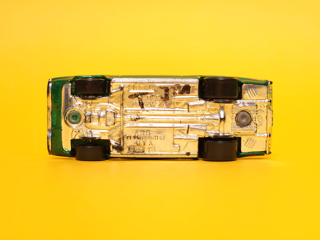 '71 Plymouth GTX: Metalflake Dark Green – 2008 Mattel Hot Wheels Basic