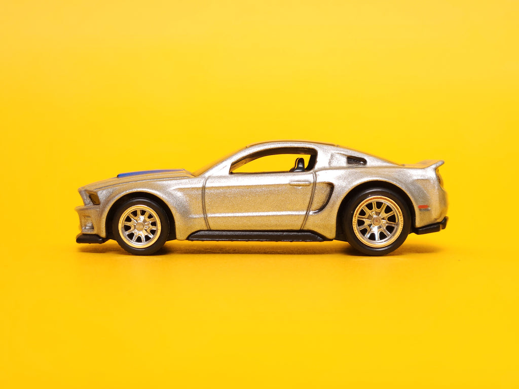 2014 Custom Mustang: Need For Speed Metalflake Ingot Silver – 2014 Mattel Hot Wheels Premium 1st Edition
