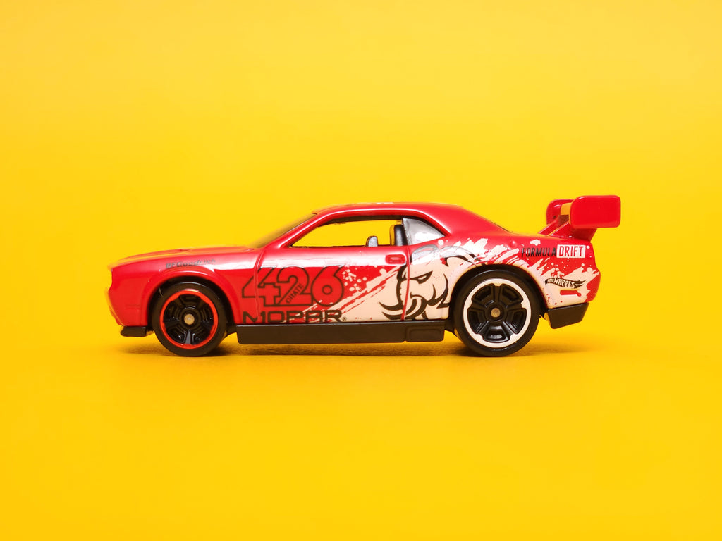 Dodge Challenger Drift Car: Red – 2022 Mattel Hot Wheels Basic