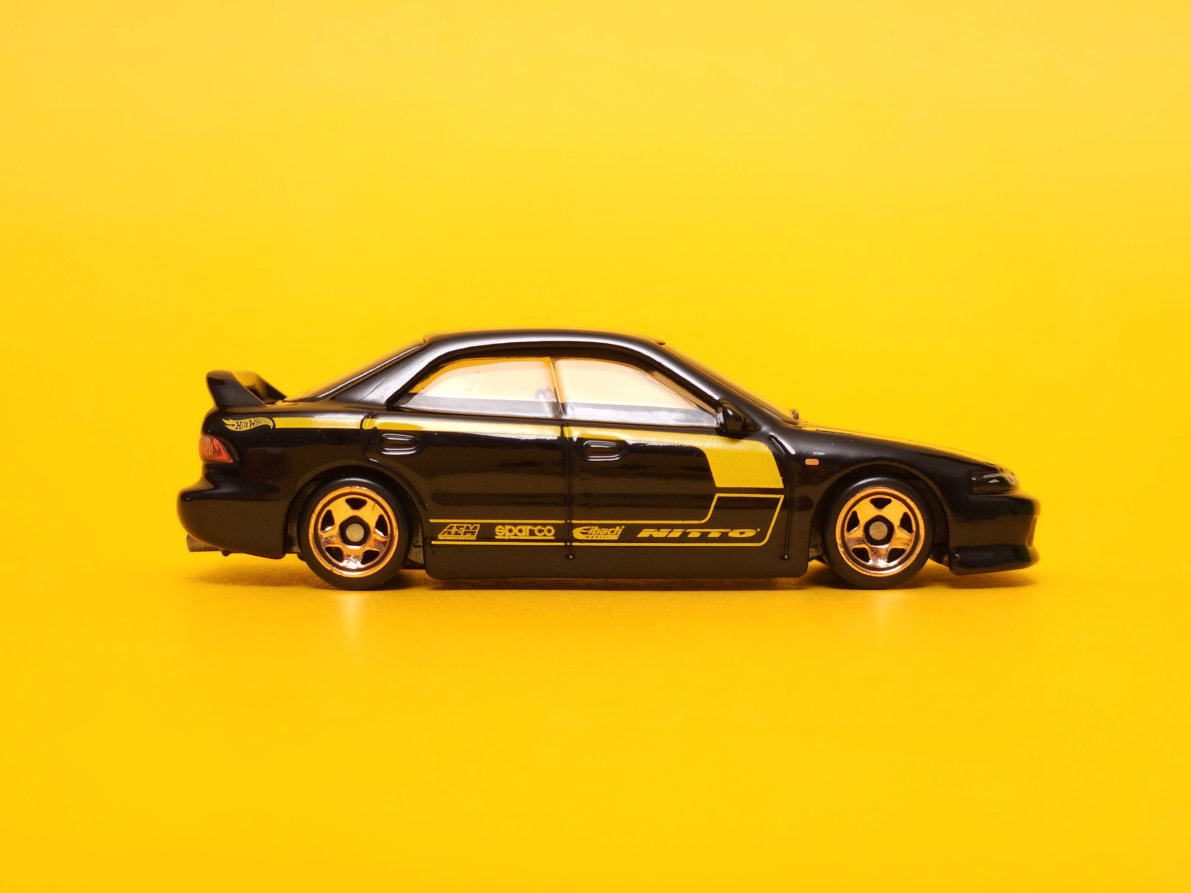 Custom Acura Integra Sedan GSR: Black – 2024 Mattel Hot Wheels Silver