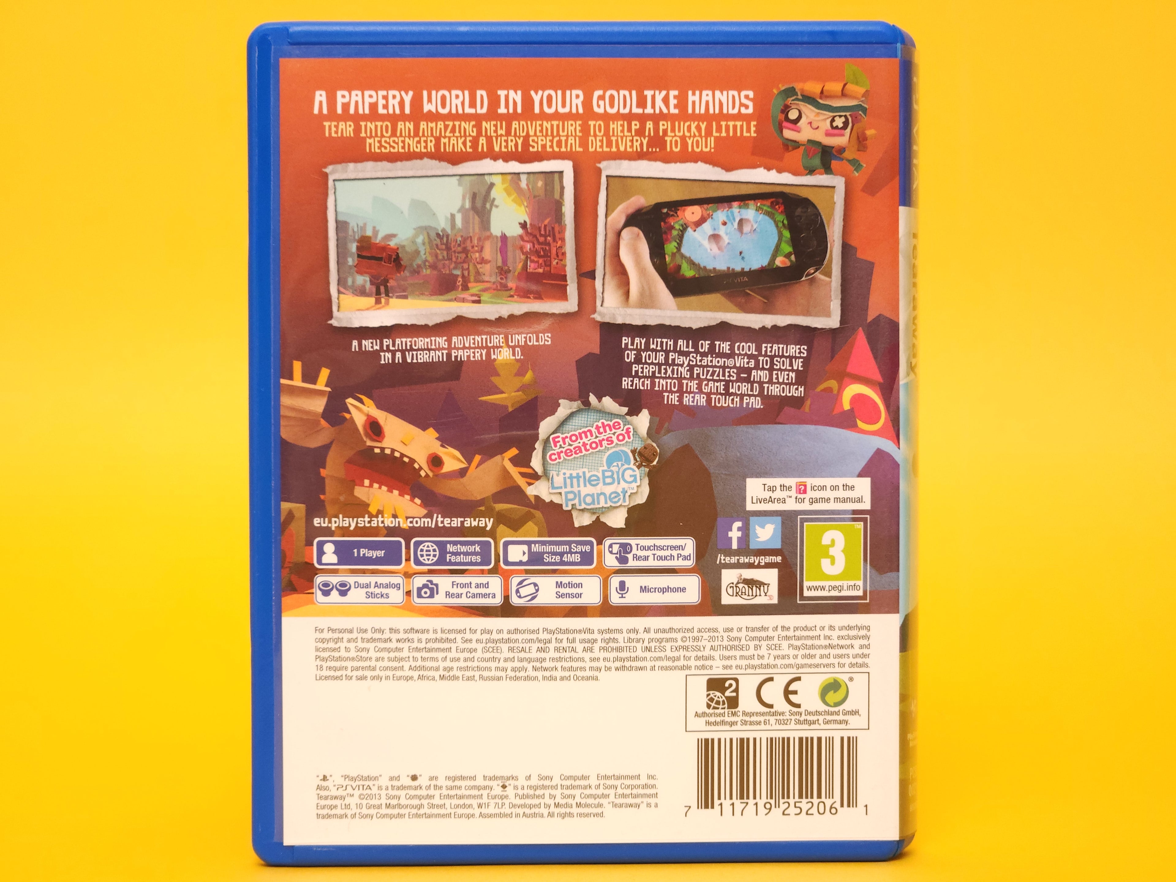 Tearaway – 2013 PlayStation Vita