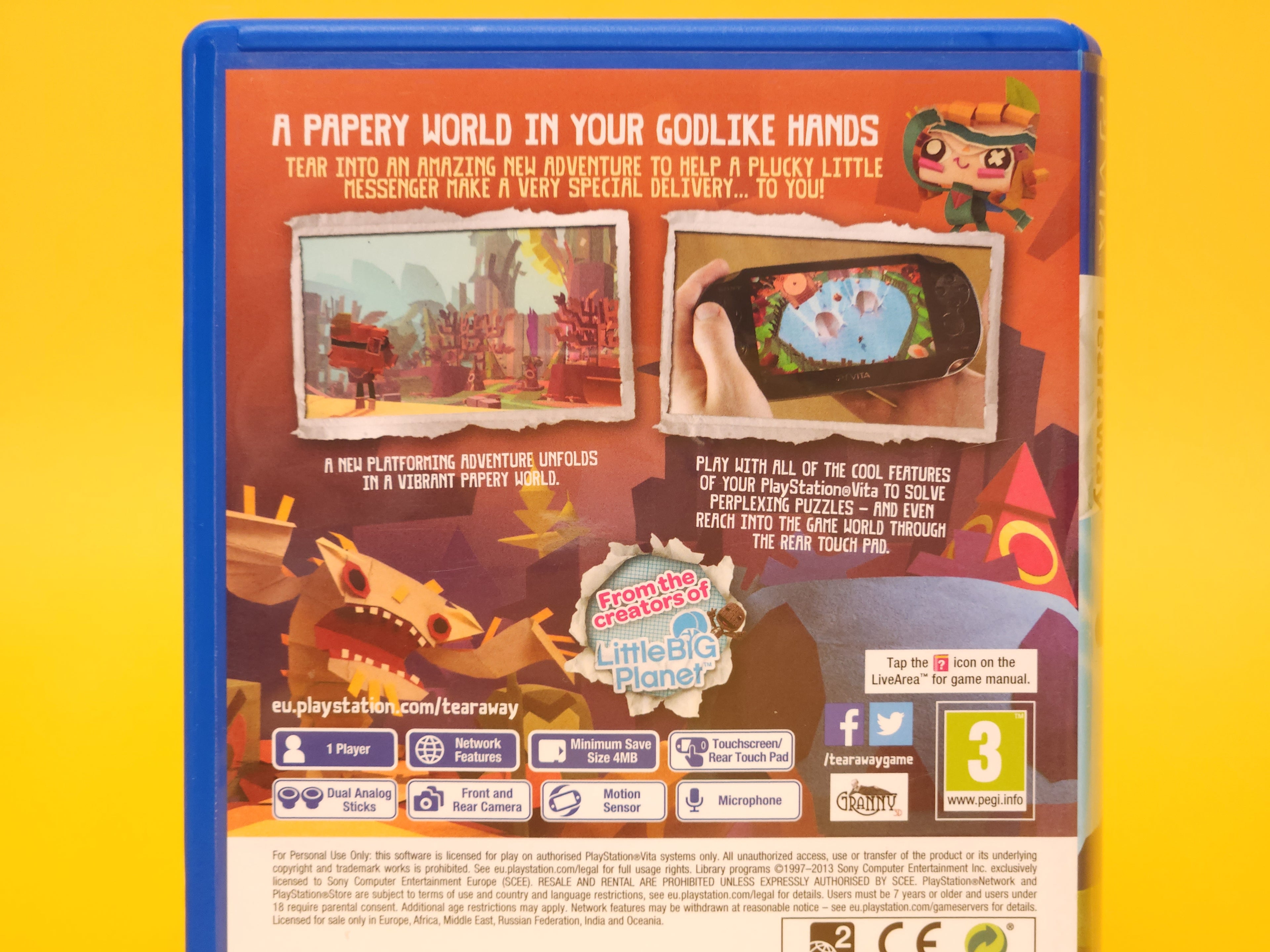 Tearaway – 2013 PlayStation Vita