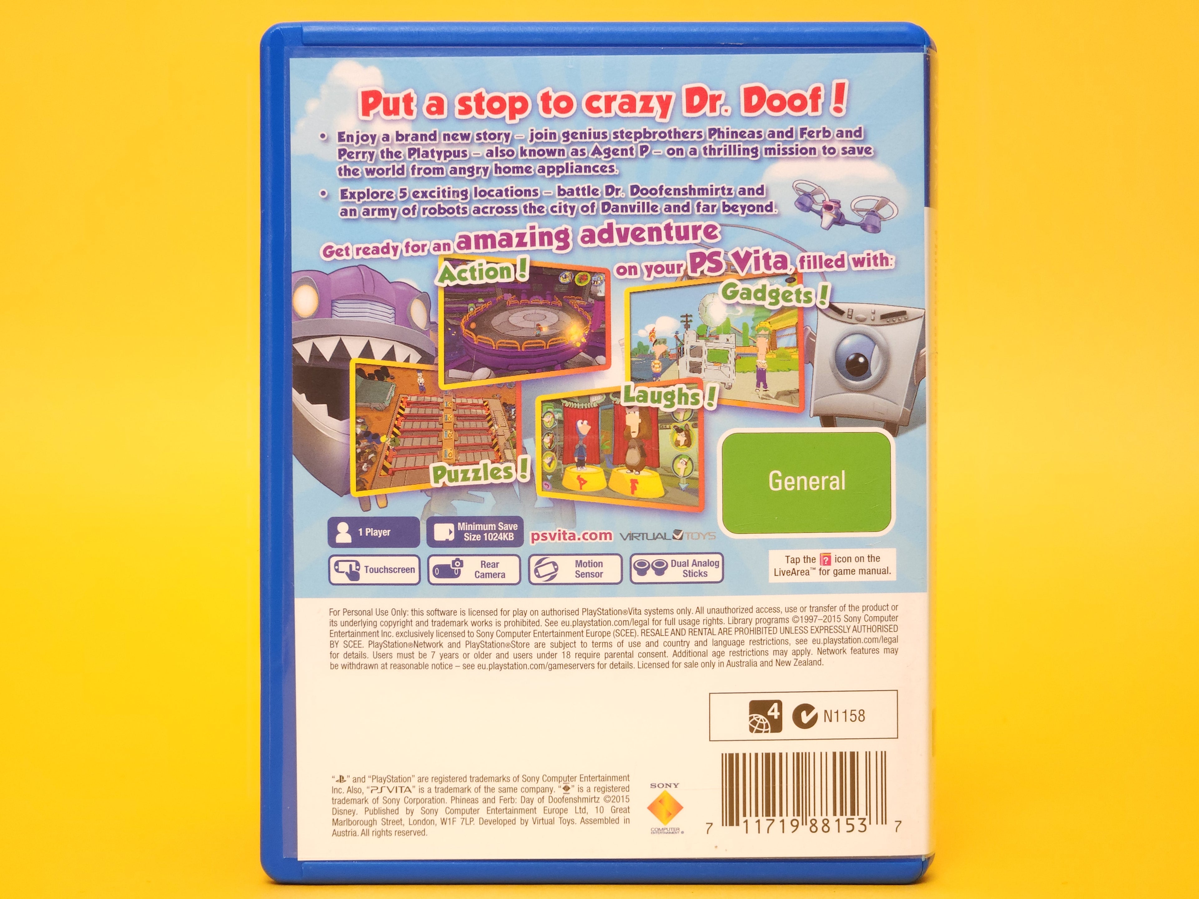 Phineas and Ferb: Day of Doofenshmirtz – 2015 PlayStation Vita