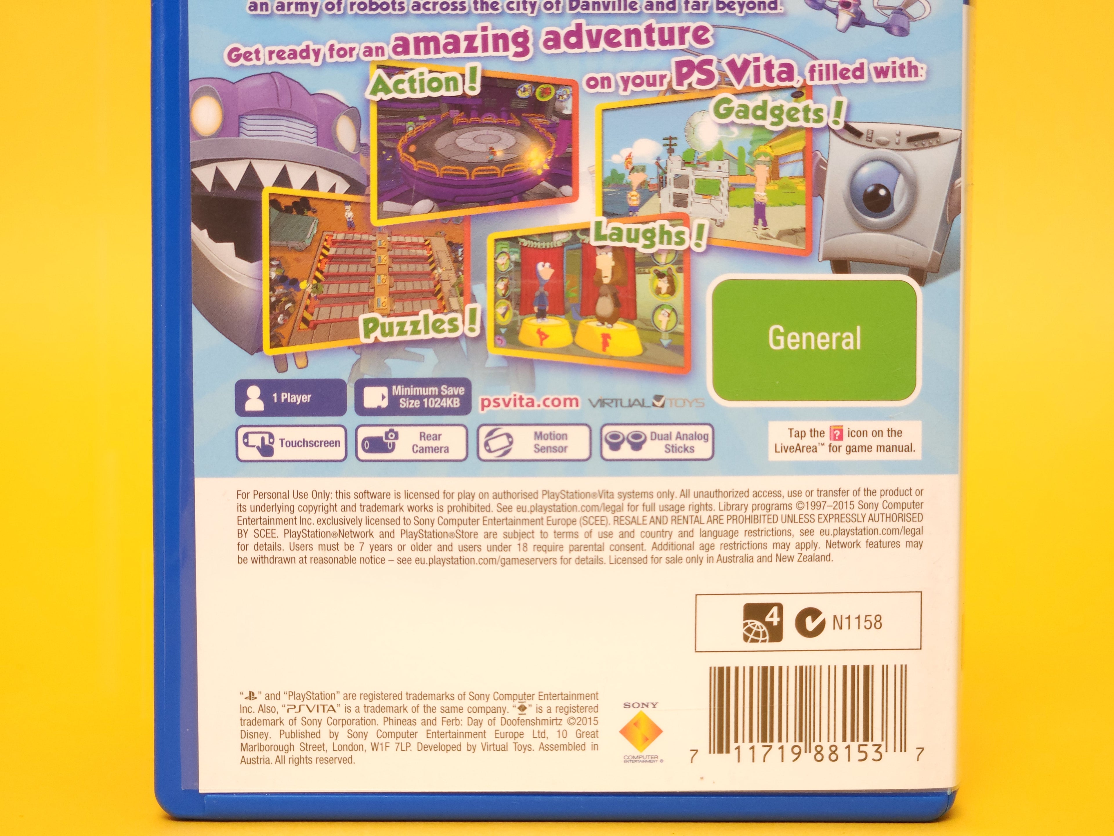 Phineas and Ferb: Day of Doofenshmirtz – 2015 PlayStation Vita