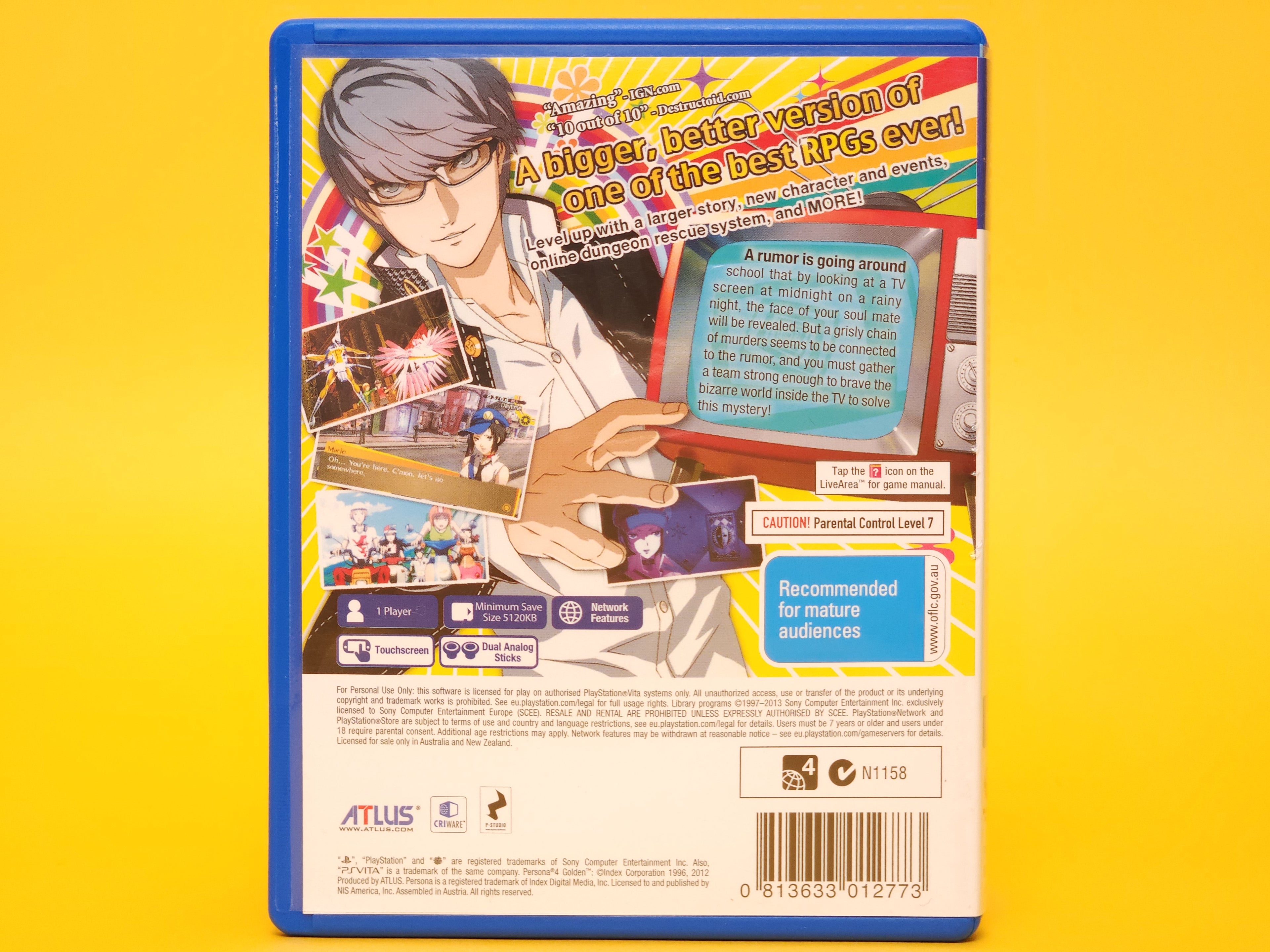 Persona 4 Golden – 2012 PlayStation Vita