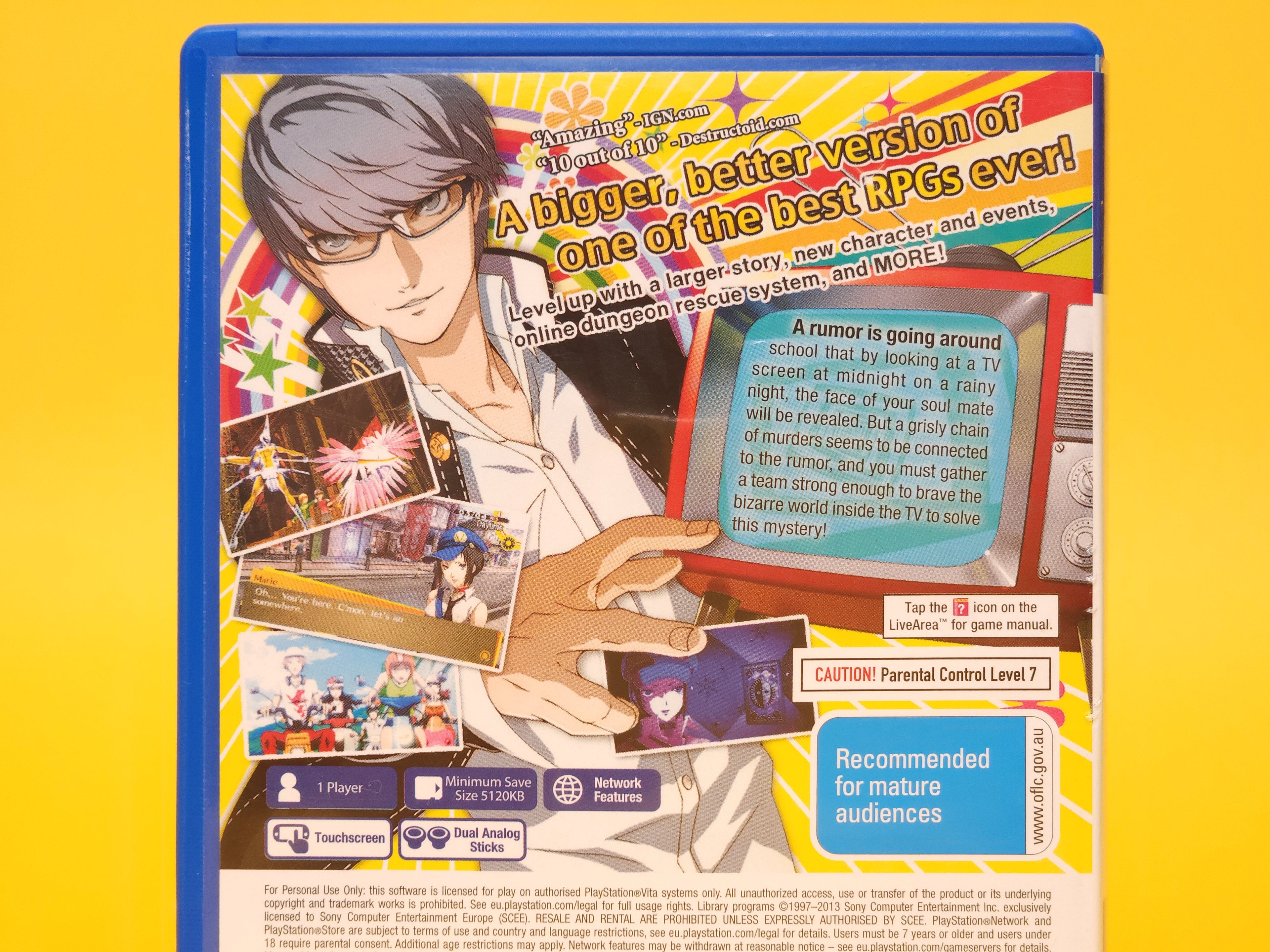 Persona 4 Golden – 2012 PlayStation Vita