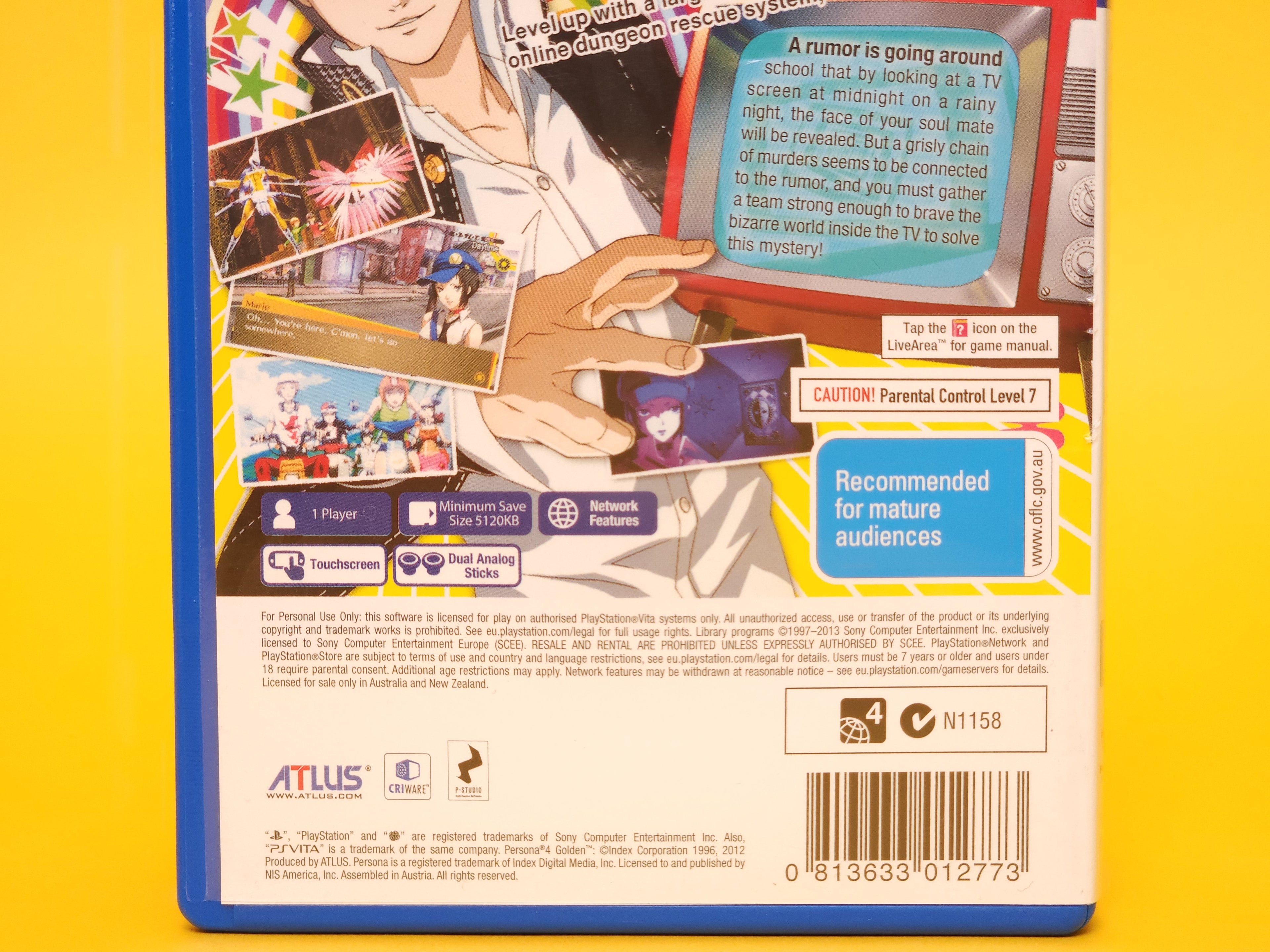 Persona 4 Golden – 2012 PlayStation Vita