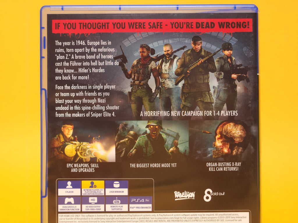 Zombie Army 4: Dead War – 2020 PlayStation 4