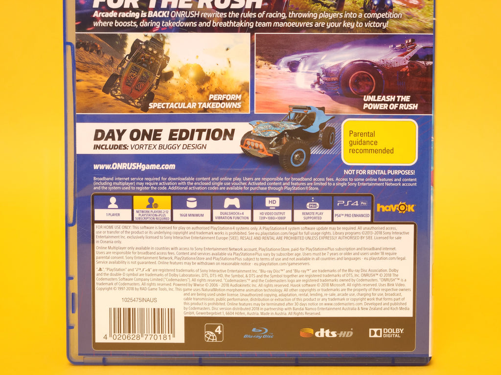 Onrush: Day One Edition – 2018 PlayStation 4