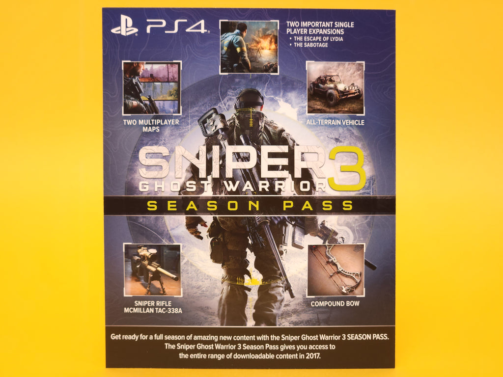 Sniper: Ghost Warrior 3: Season Pass Edition – 2017 PlayStation 4
