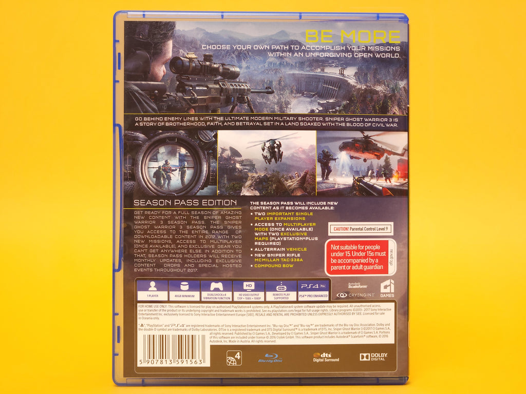 Sniper: Ghost Warrior 3: Season Pass Edition – 2017 PlayStation 4