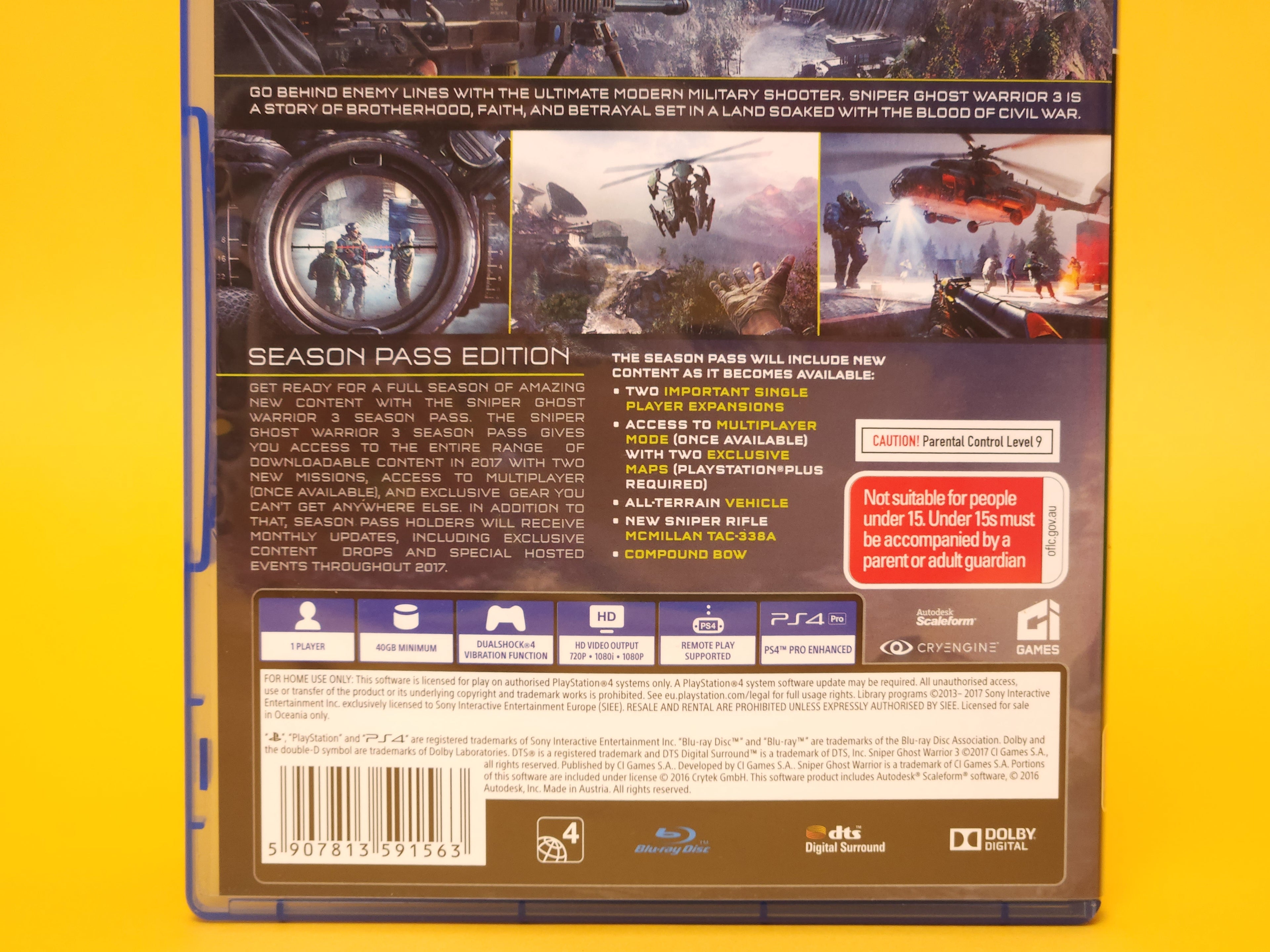 Sniper: Ghost Warrior 3: Season Pass Edition – 2017 PlayStation 4