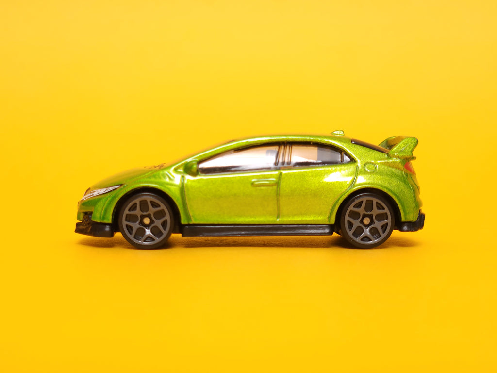 2016 Honda Civic Type R: Metalflake Energy Green – 2024 Mattel Hot Wheels Basic